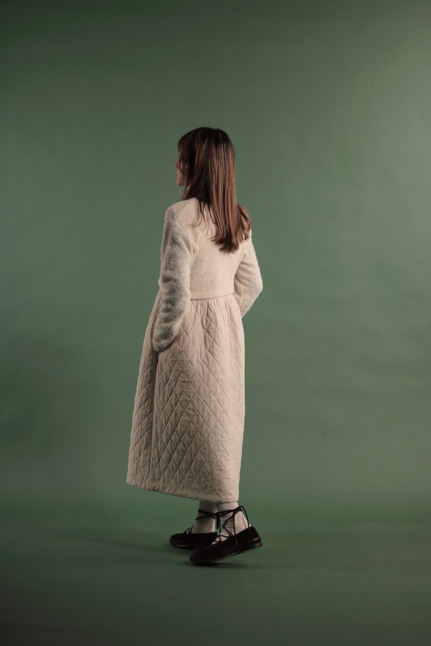 Doll Padded Dress (Ivory)