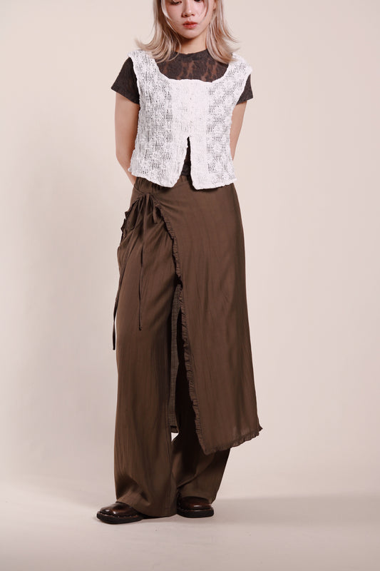Wanda Layered Pants (Brown)