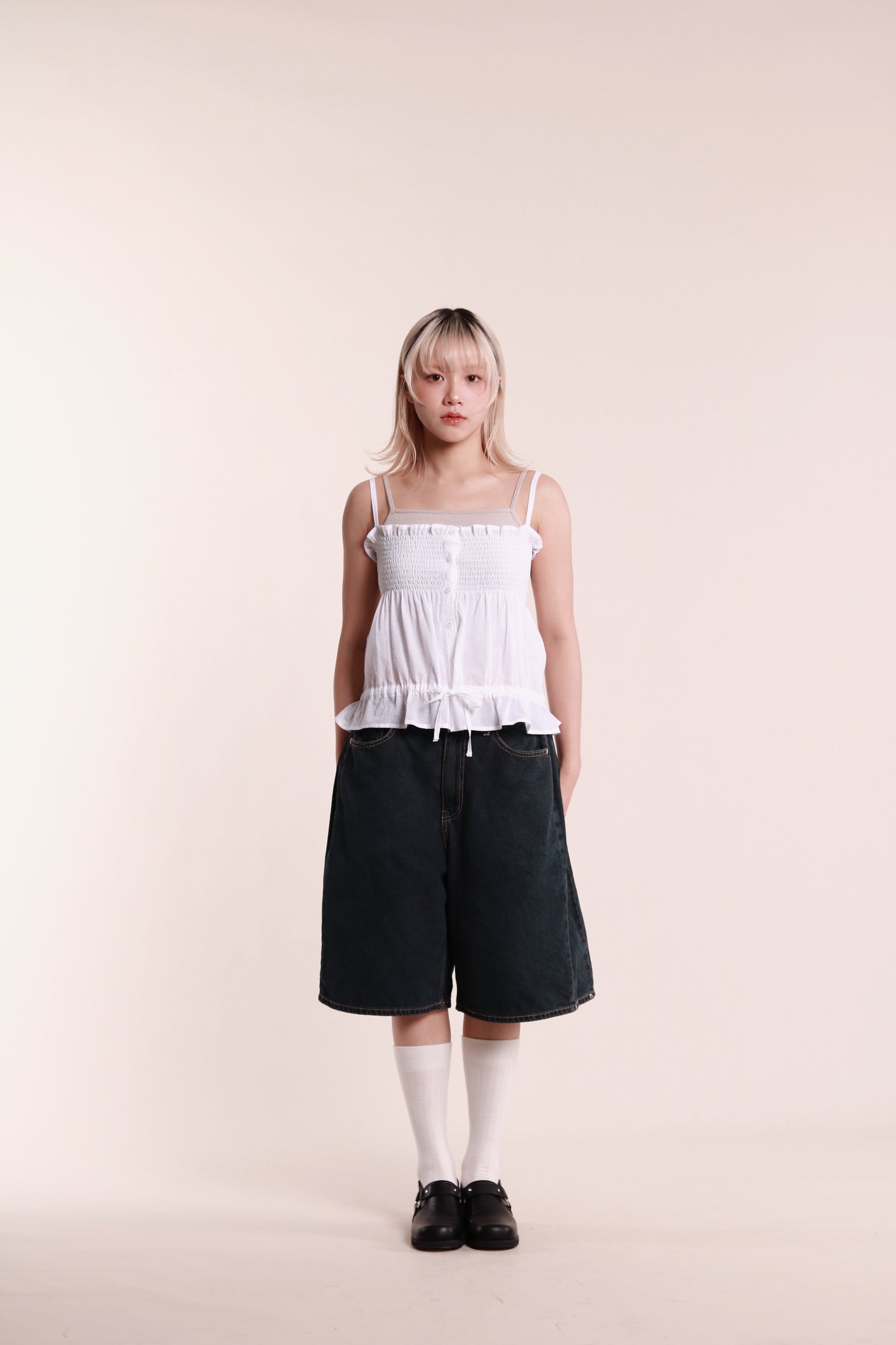 Audrey Sleeveless Top (White)