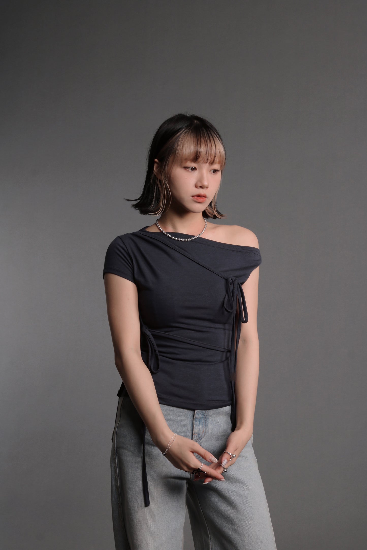 Issac Top (Grey Blue)