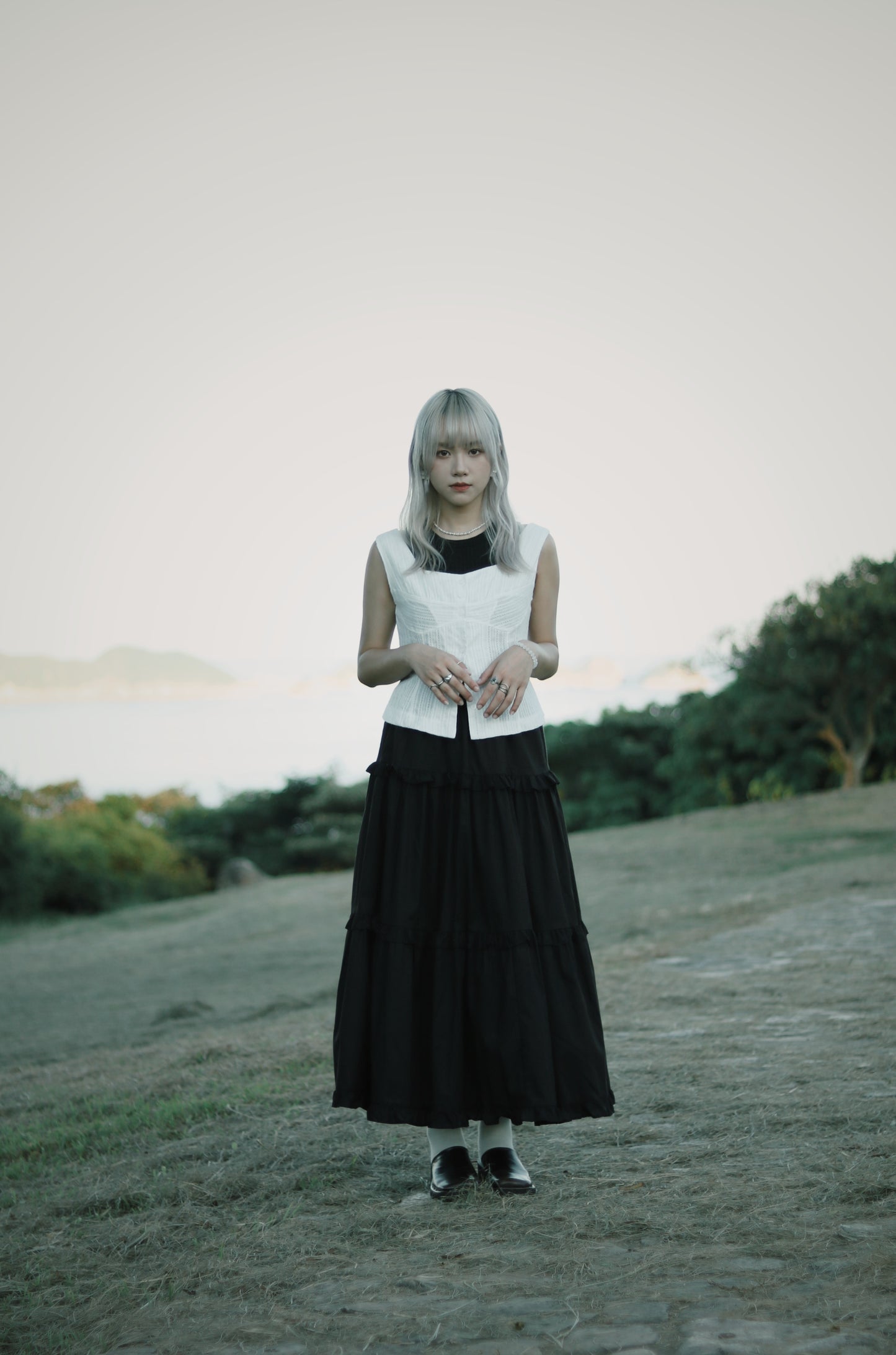 Ruffle Skirt (Black)
