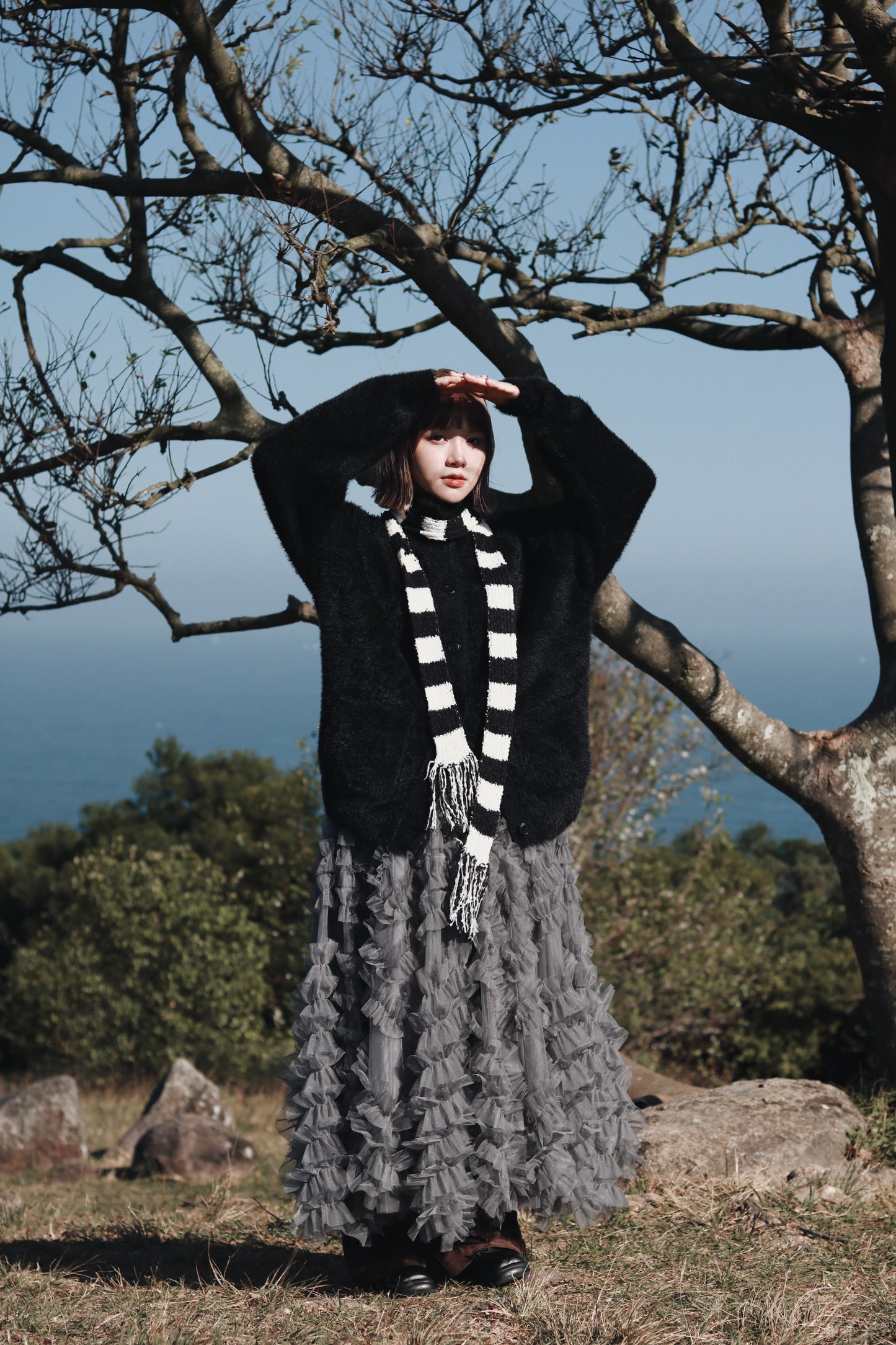 Doll Lace Skirt (Grey)