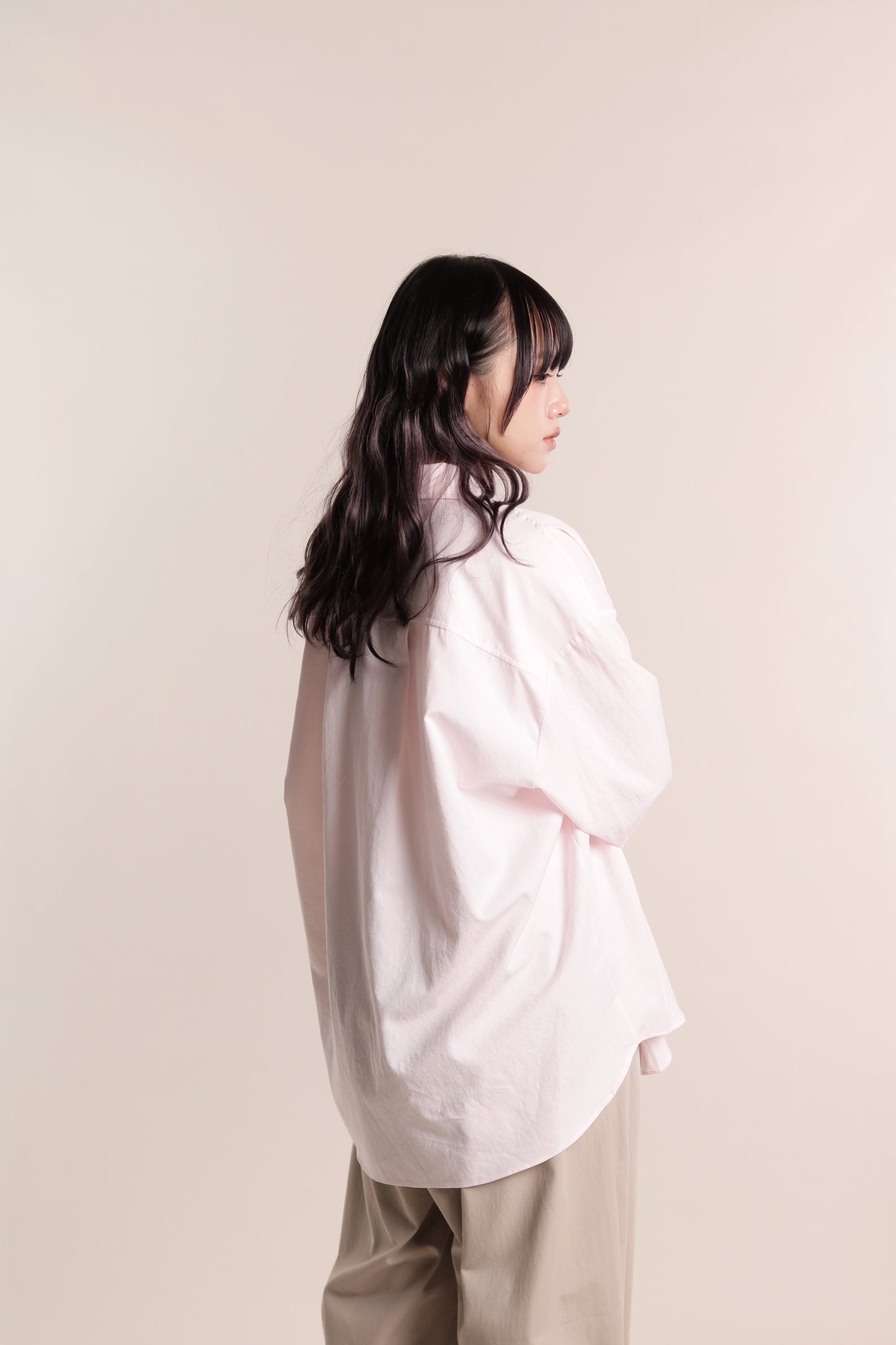 Oversized Boyfriend Shirt (Pink)
