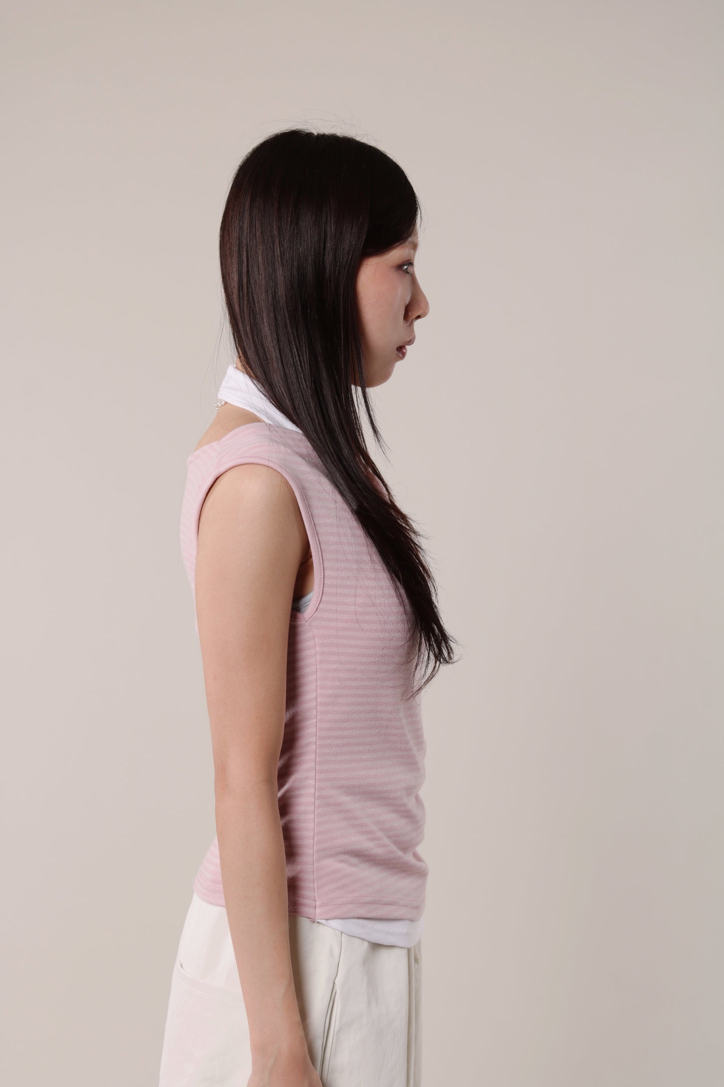 Lazy Striped Top (Pink)