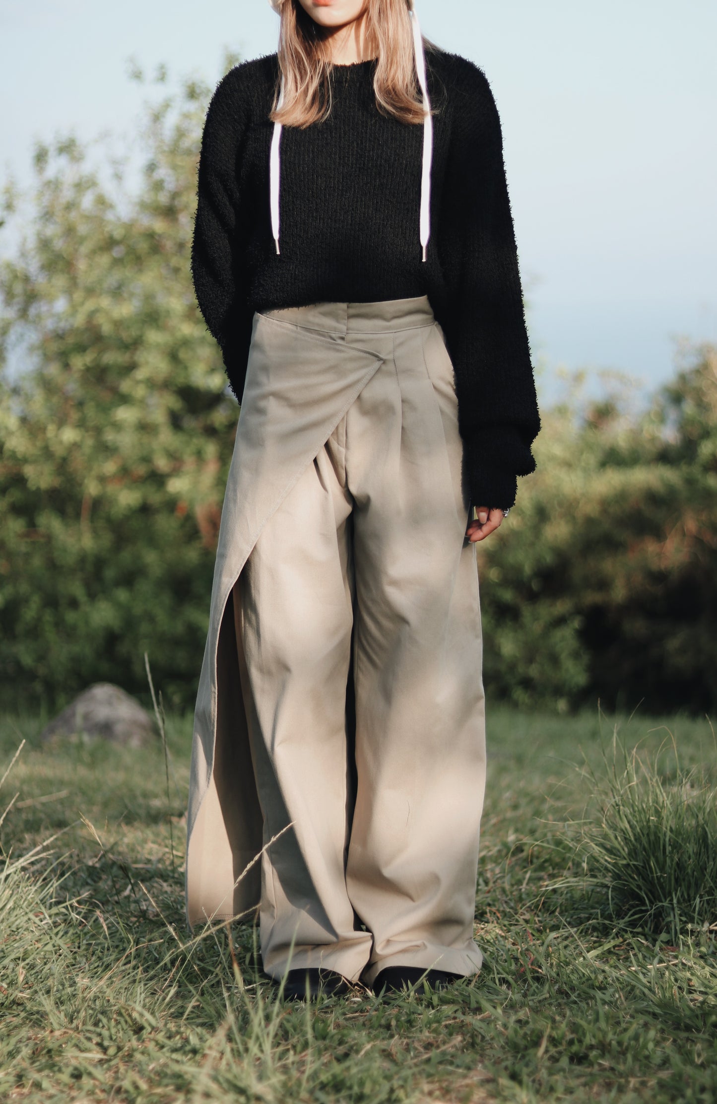Layered Pants (Khaki)