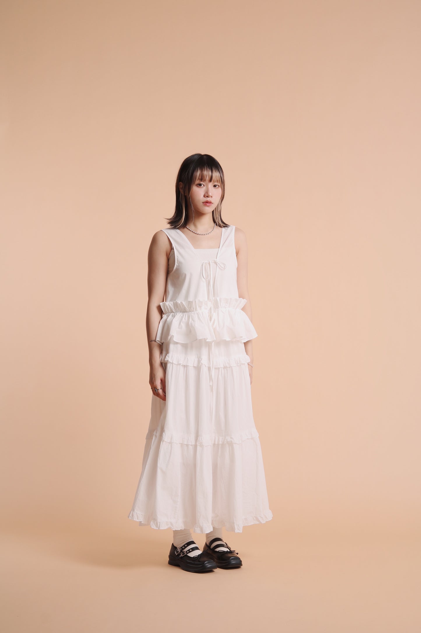 Doll Ruffle Vest (White)