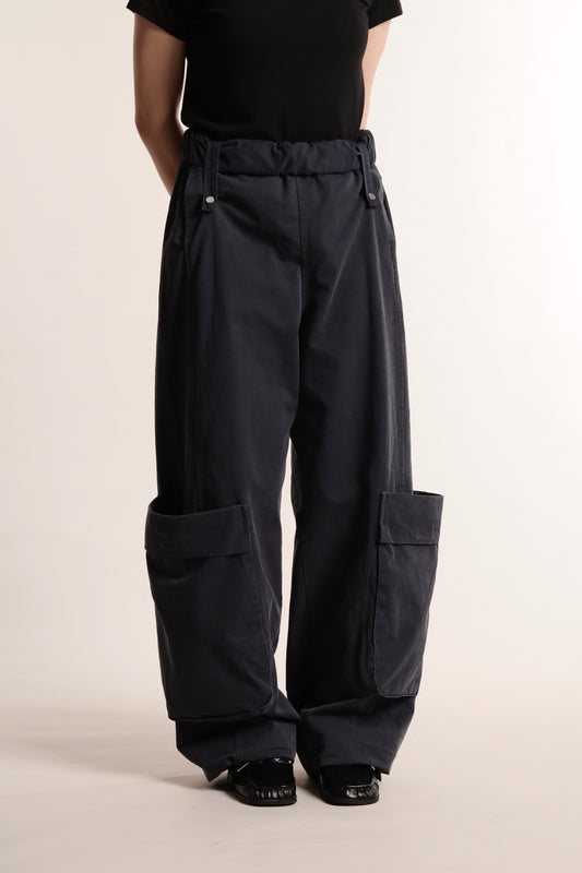 Volume Pocket Pants (Navy)