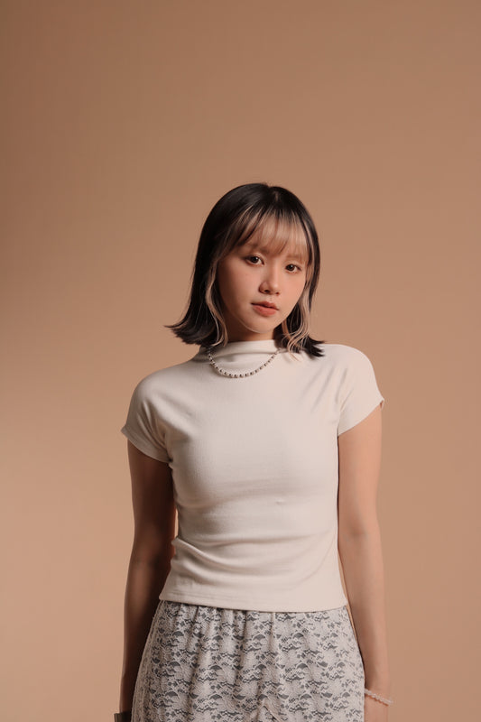 Cap Sleeve Tee (Ivory)