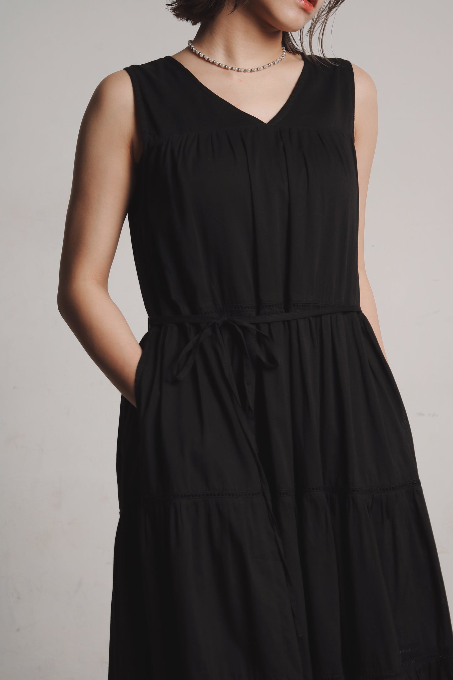 Doll Tiered Dress (Black)