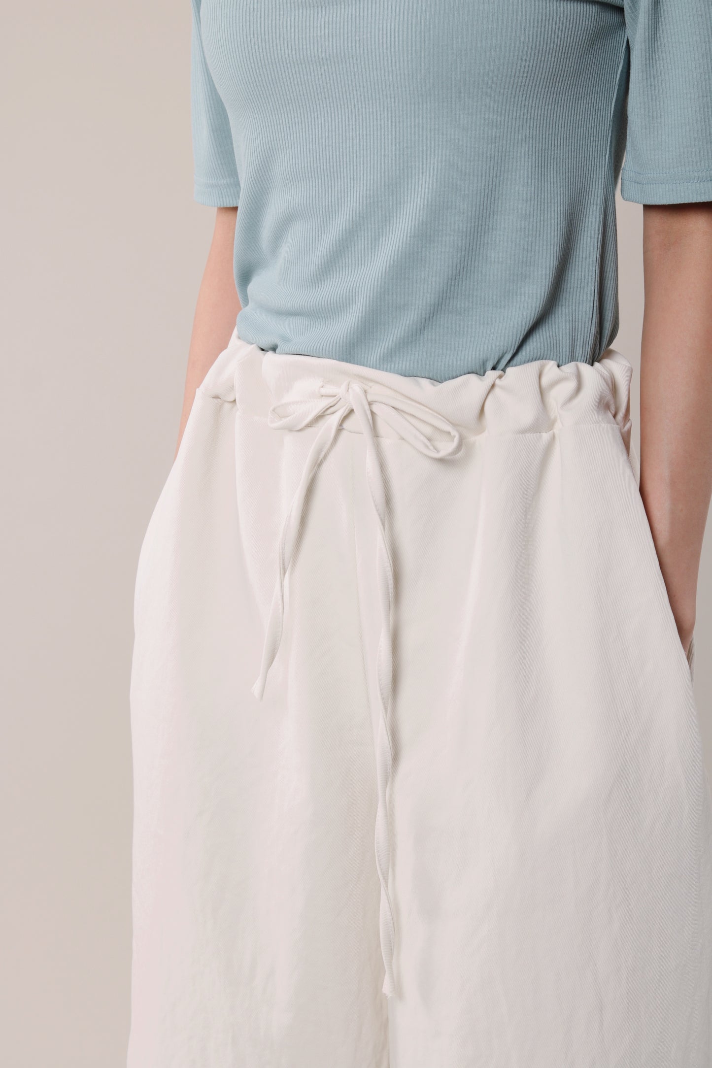 Double Ruffle Pants (Ivory)