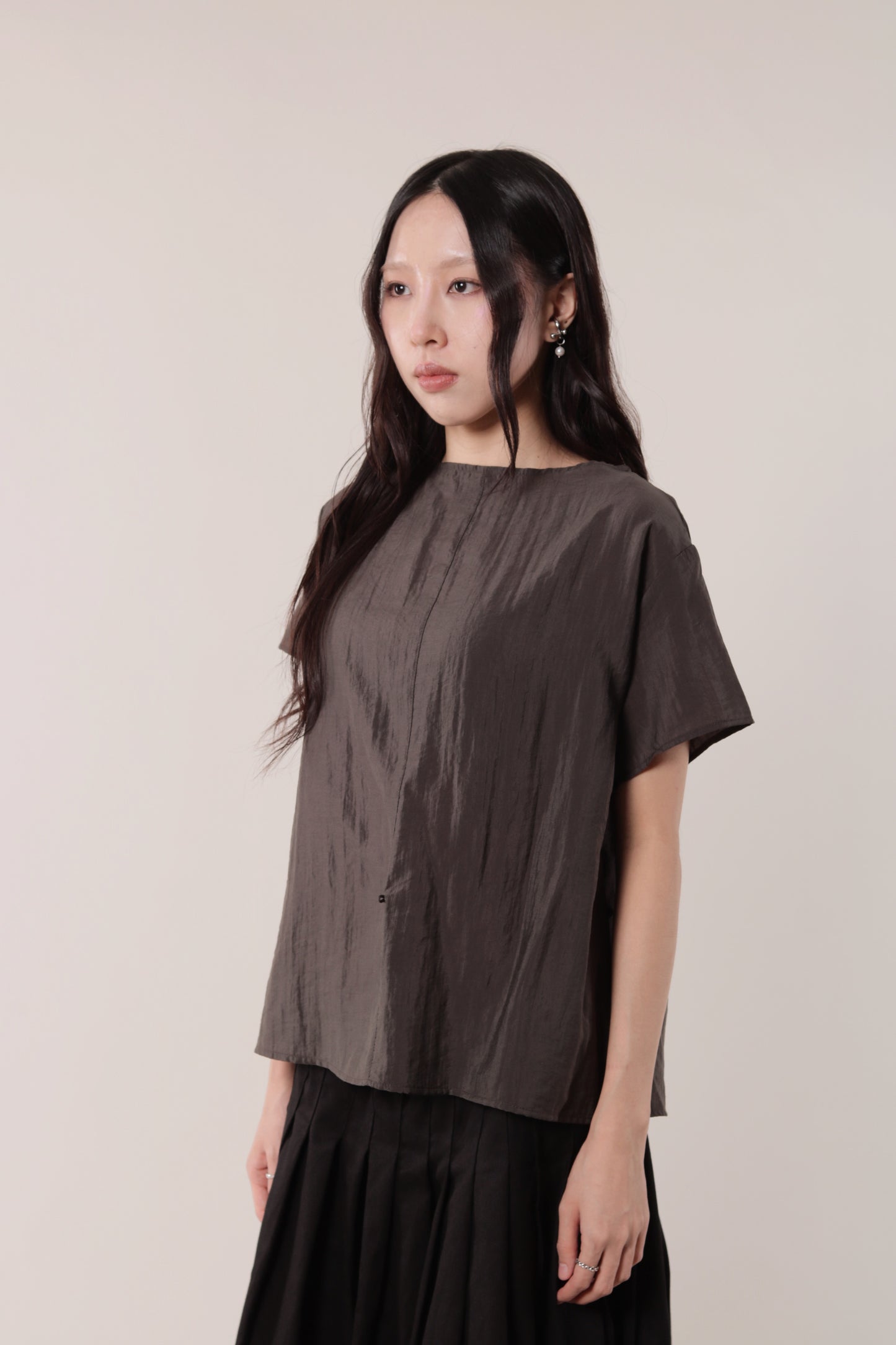 Asymmetric Twist Top (Brown)