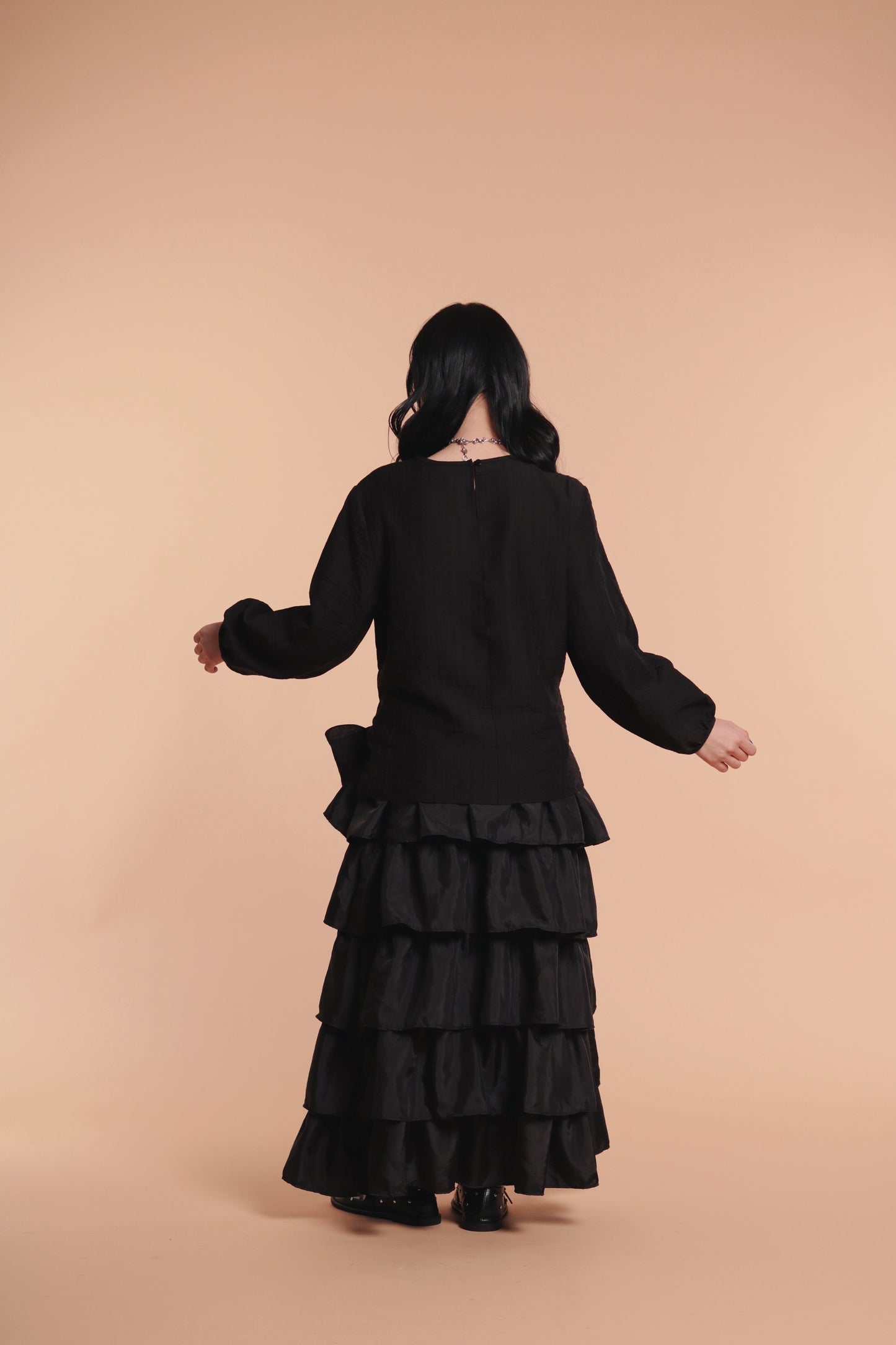 Doll Belt Blouse (Black)
