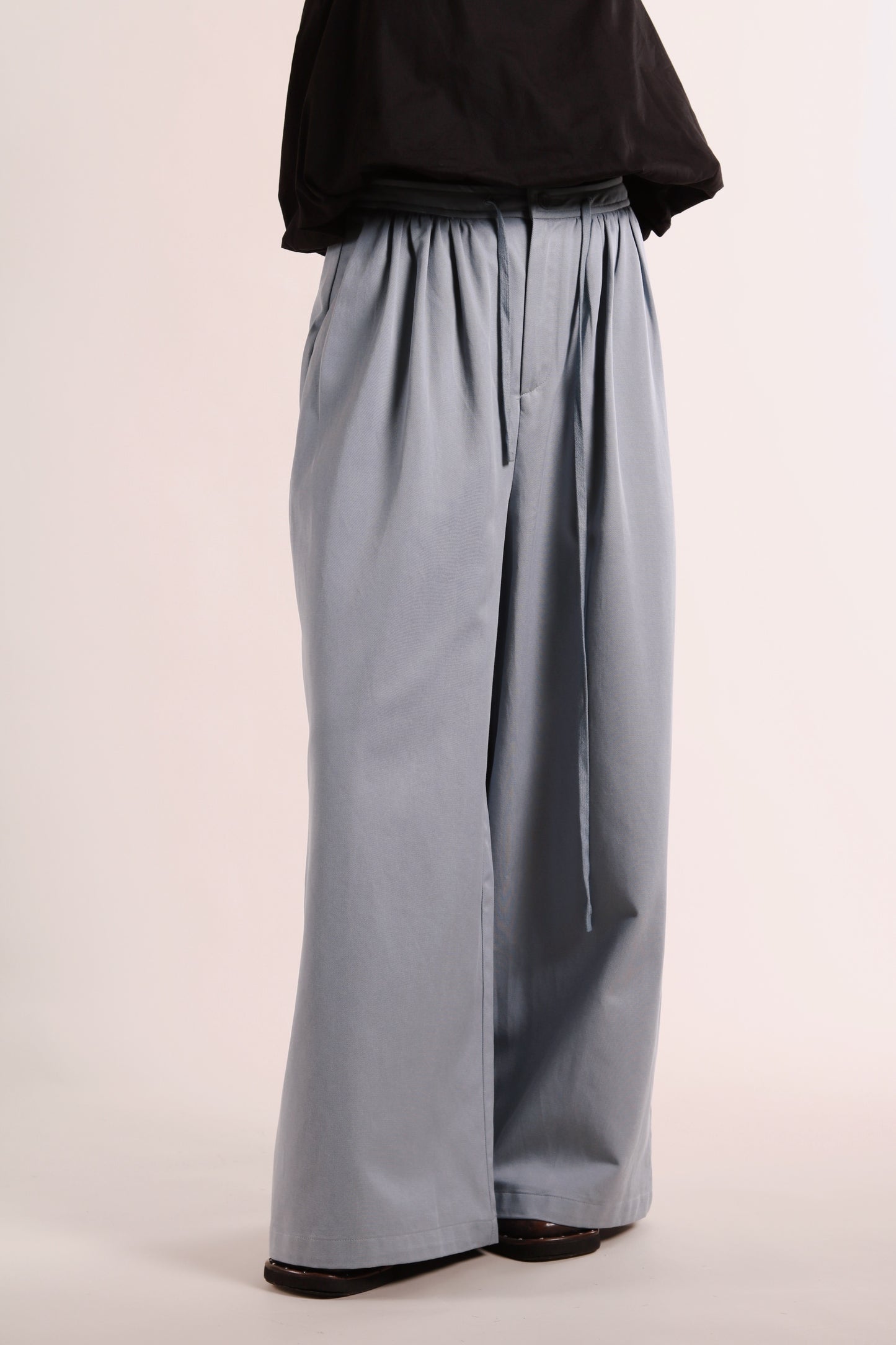 Renne Wide Leg Pants (Blue)