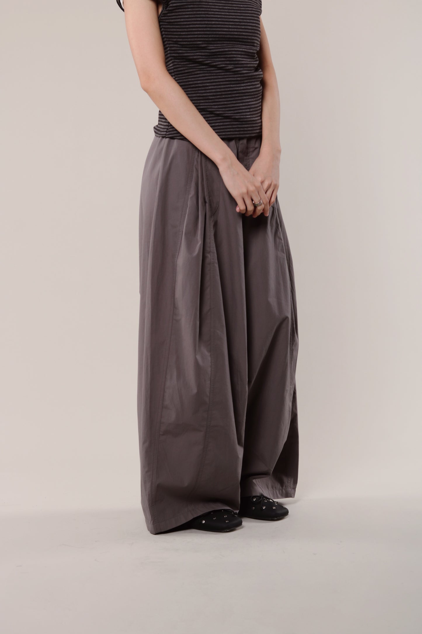 Wide Leg Pants (Charcoal)