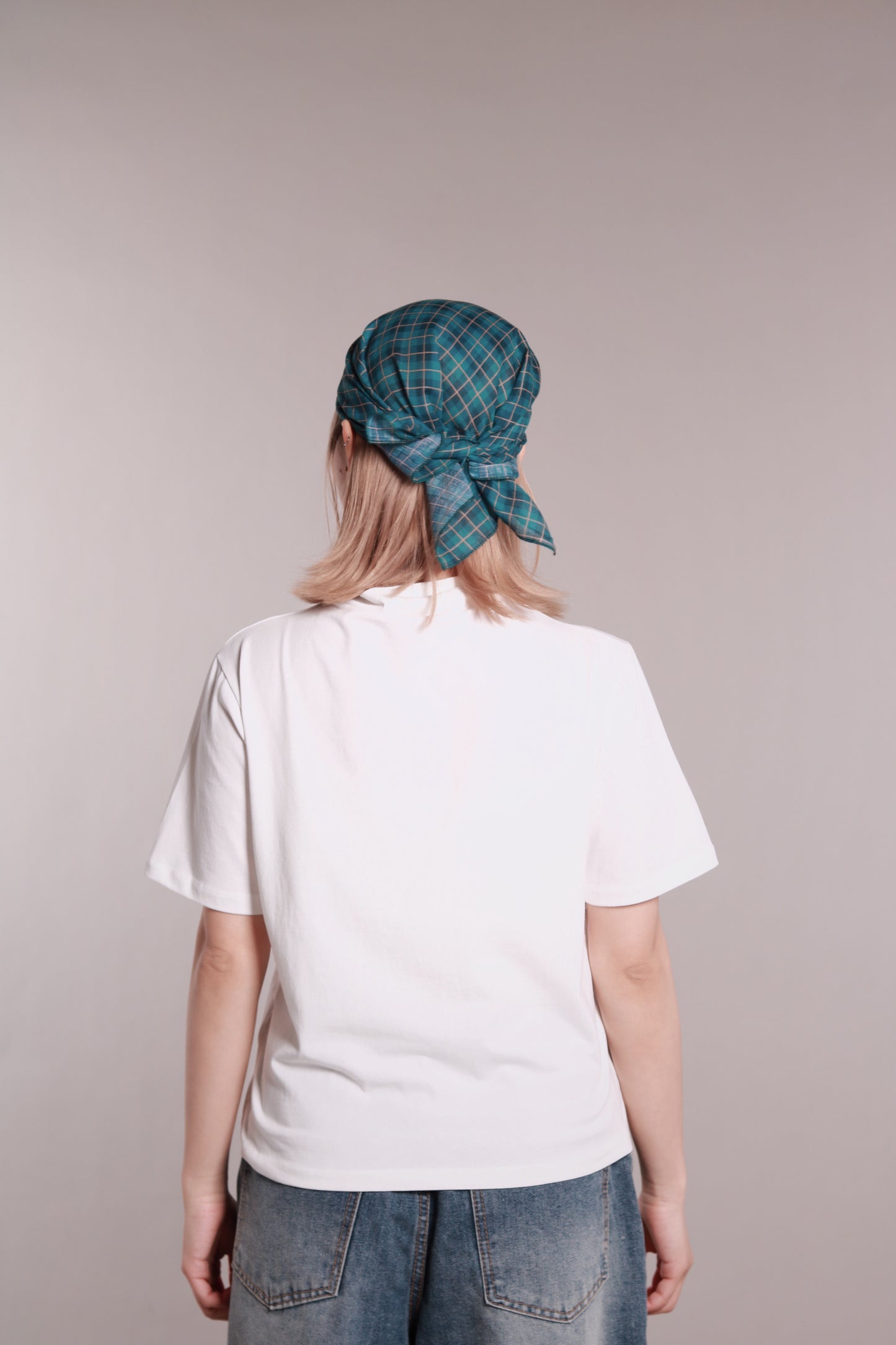 Mock Neck Tee (White)