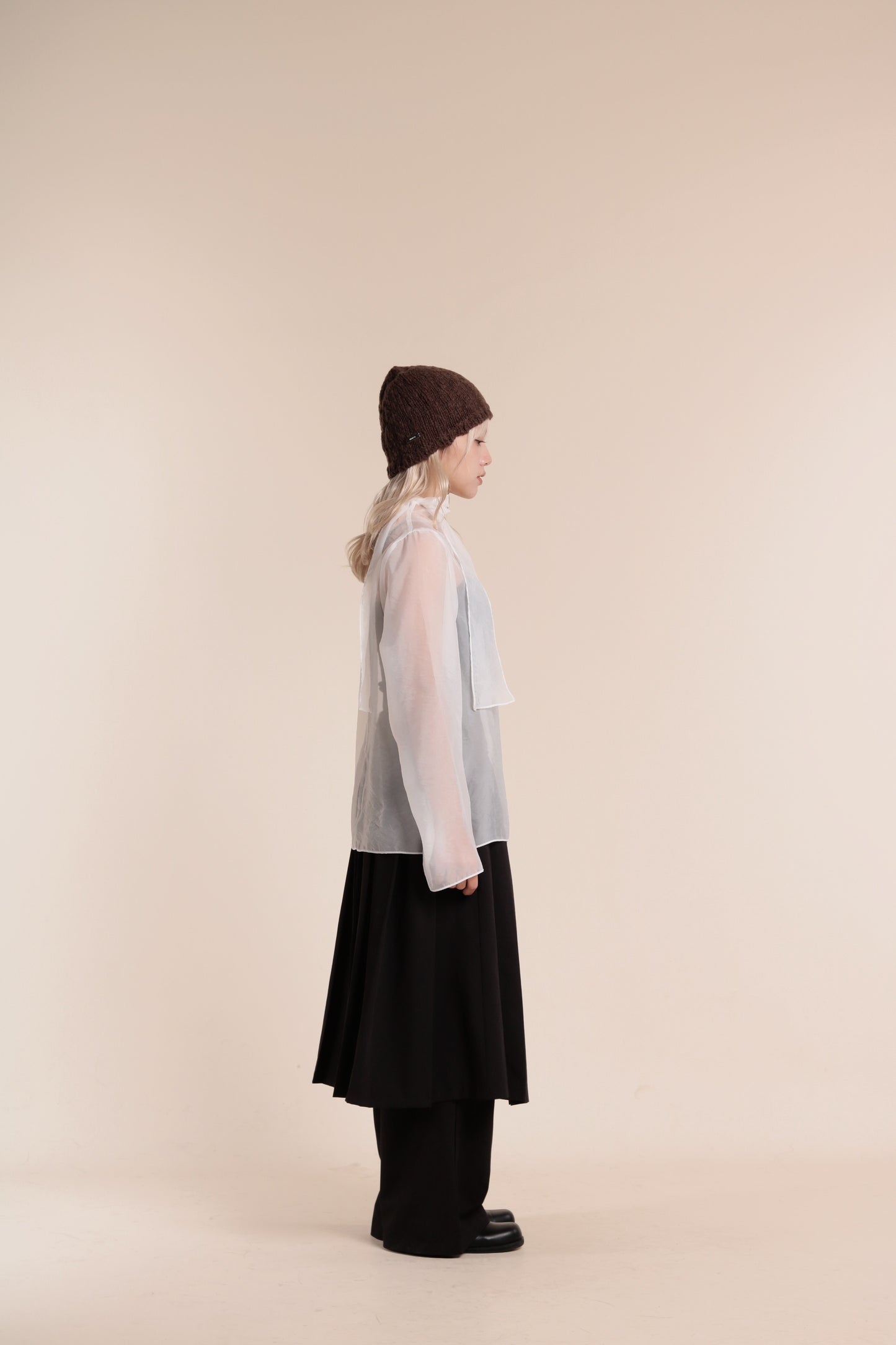 Doll See Through Blouse (White)