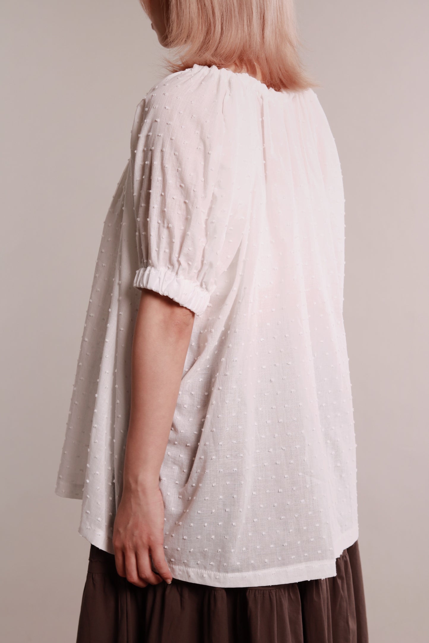 Dot Dot Blouse (White)