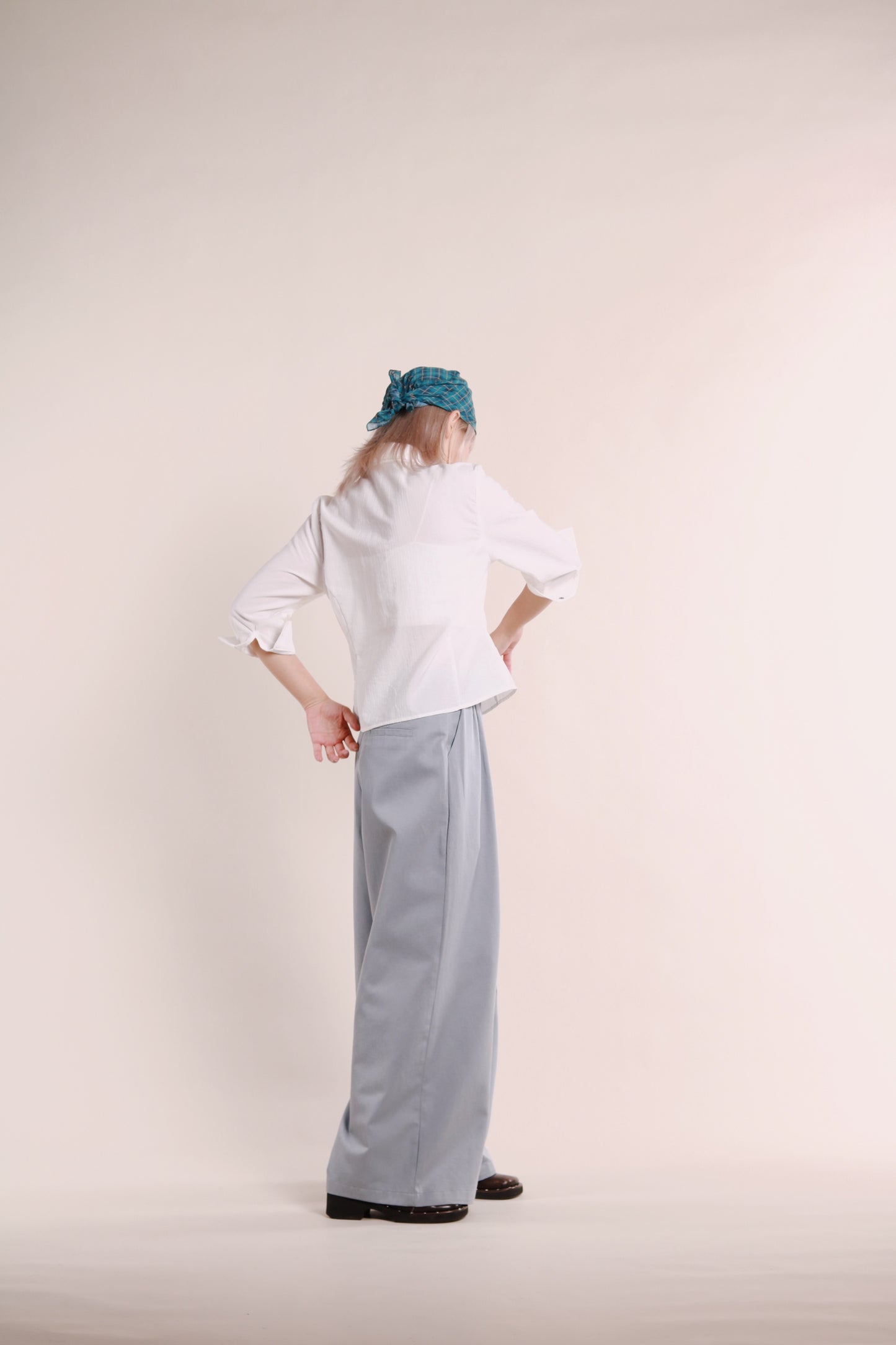 Renne Wide Leg Pants (Blue)