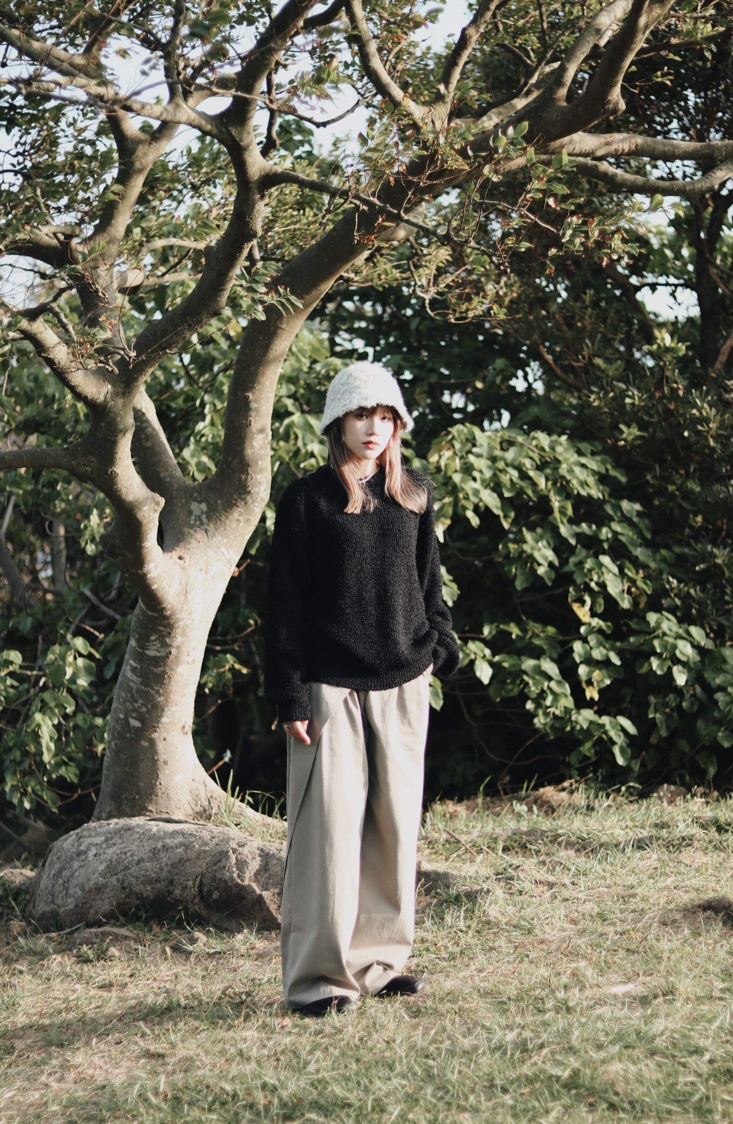 Layered Pants (Khaki)