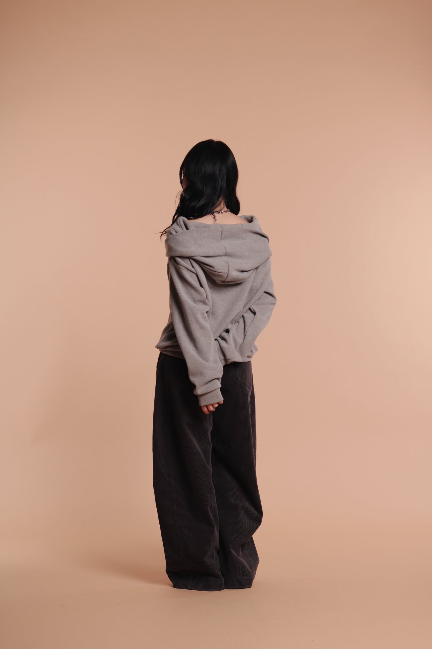 Marie Corduroy Pants (Charcoal)