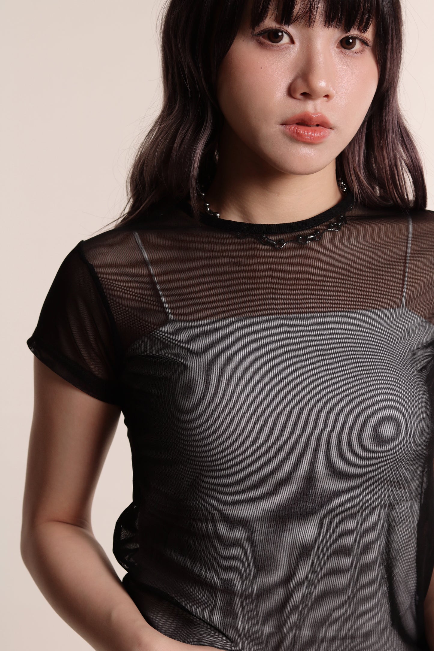 Summer See Through Tee (Black)
