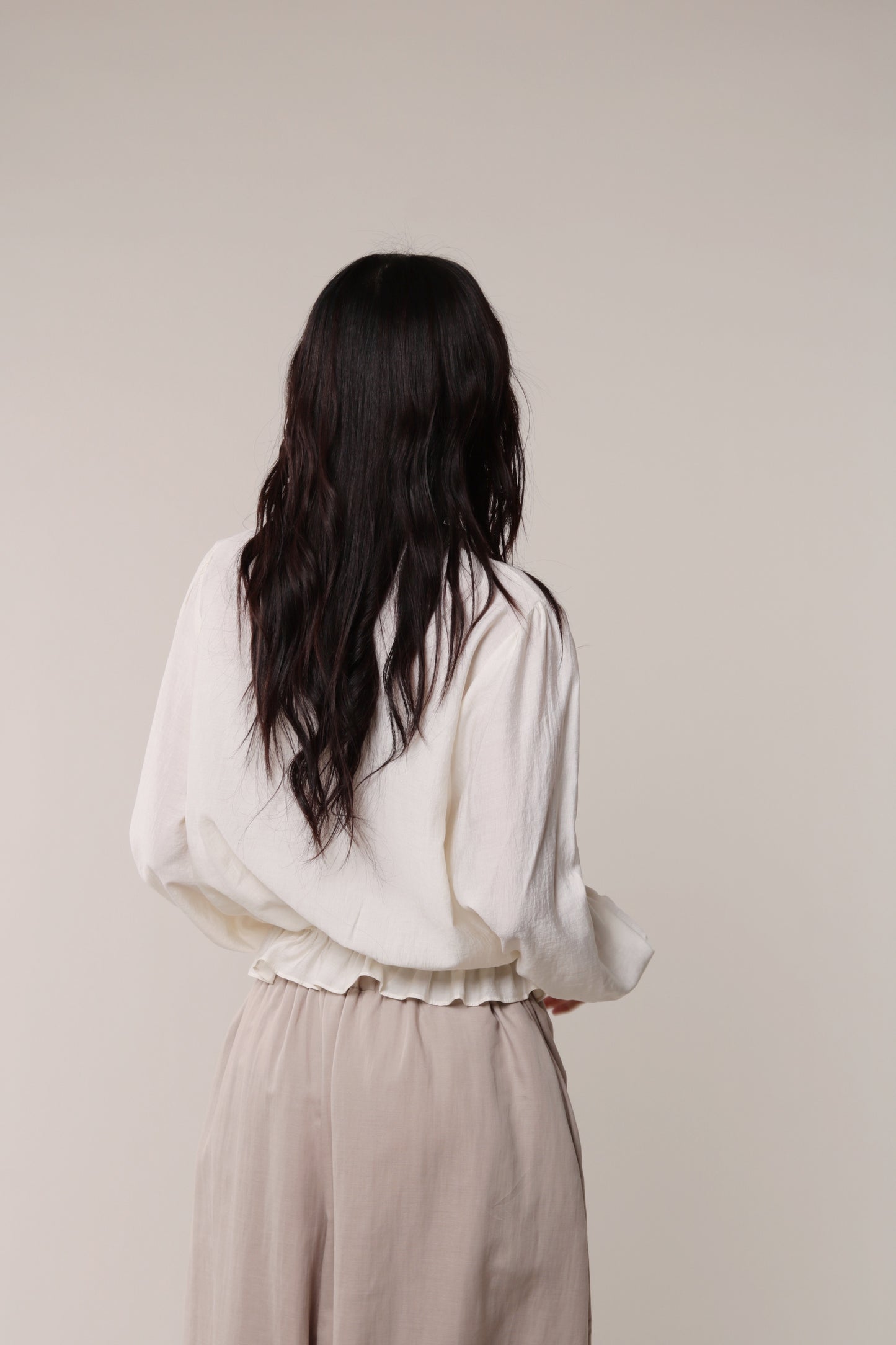 Retro Ruffle Shirt (Ivory)