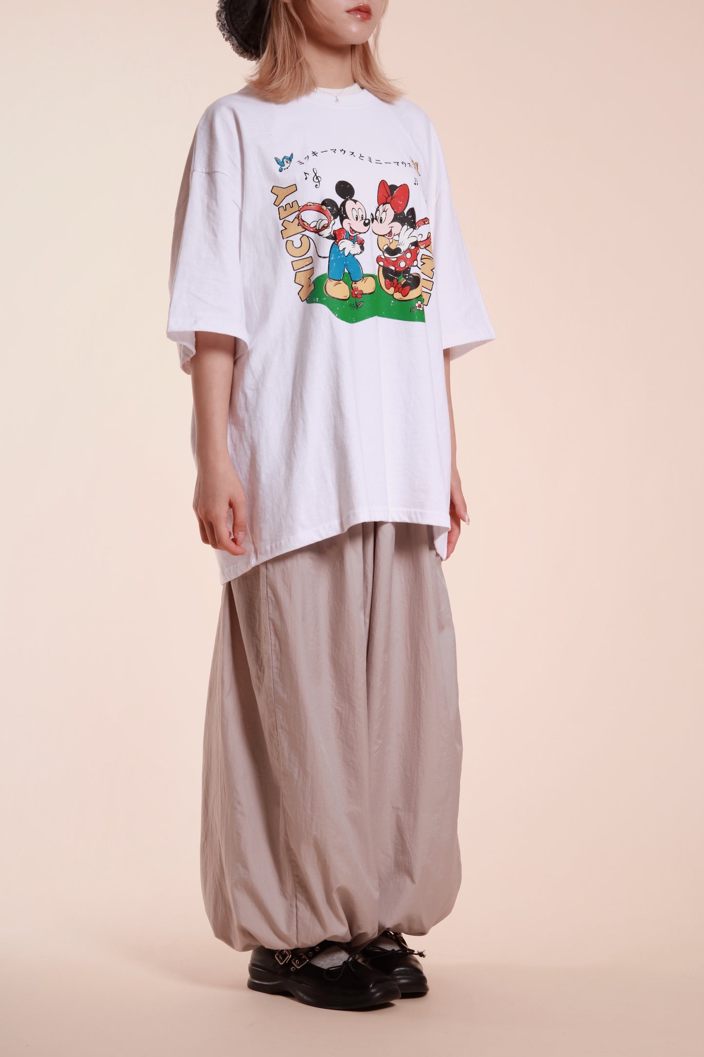 Oversized Mickey Tee (White)