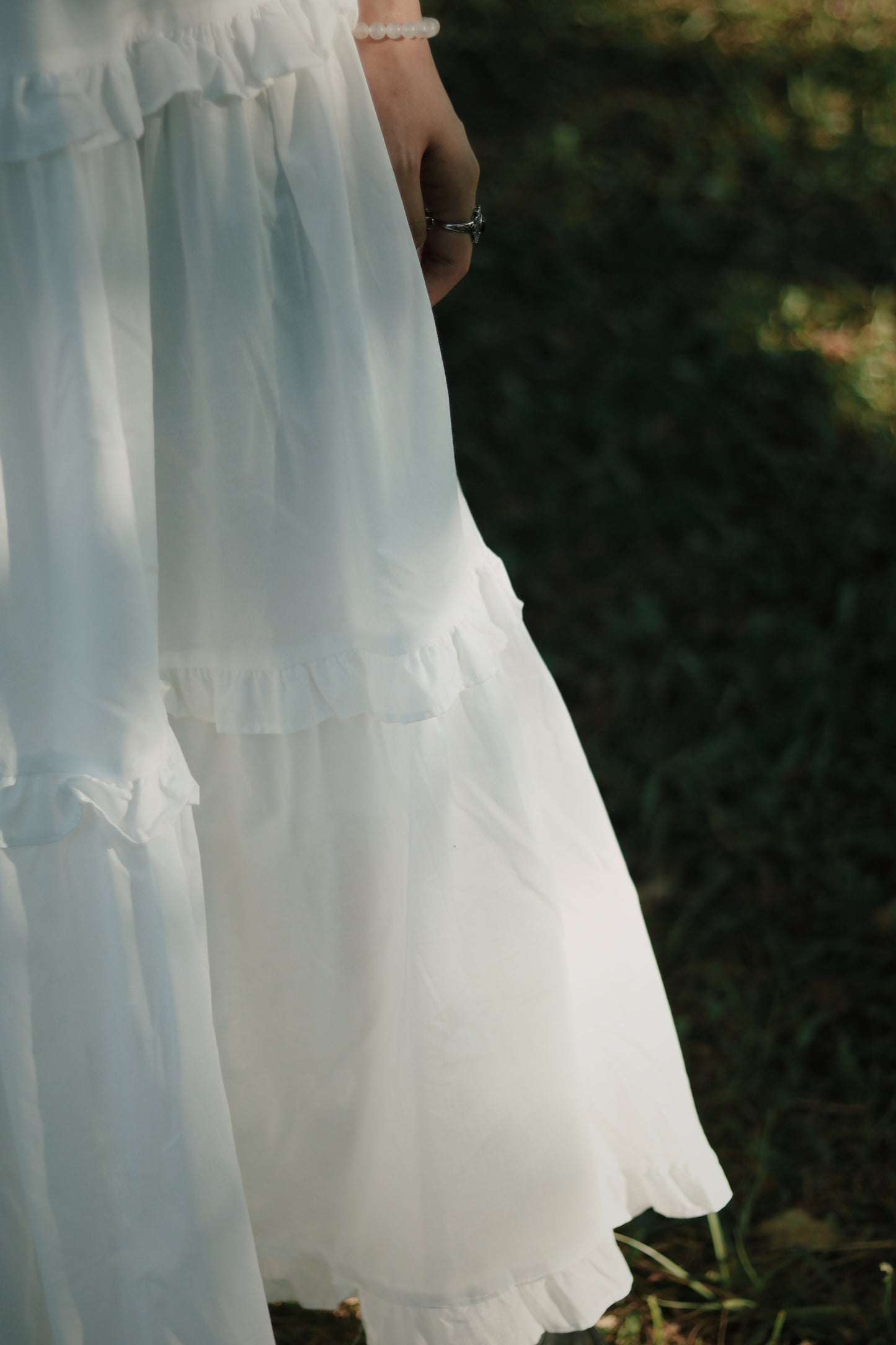 Ruffle Skirt (White)