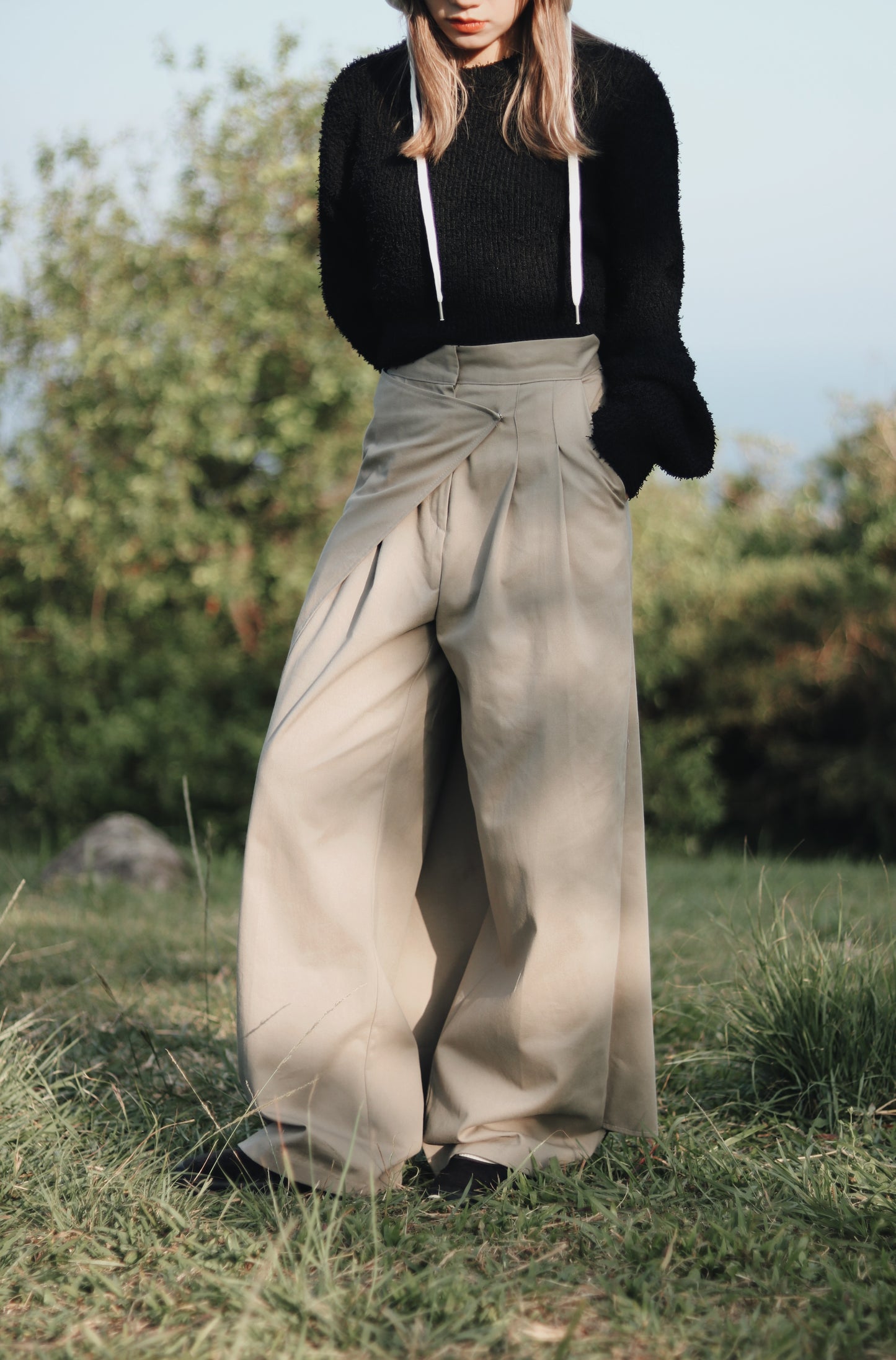 Layered Pants (Khaki)
