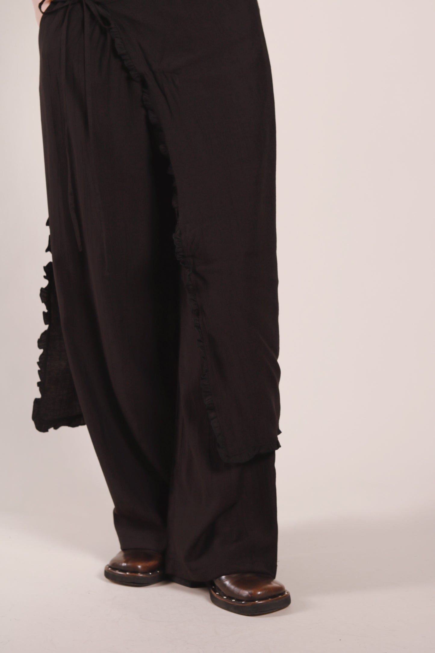 Wanda Layered Pants (Black)