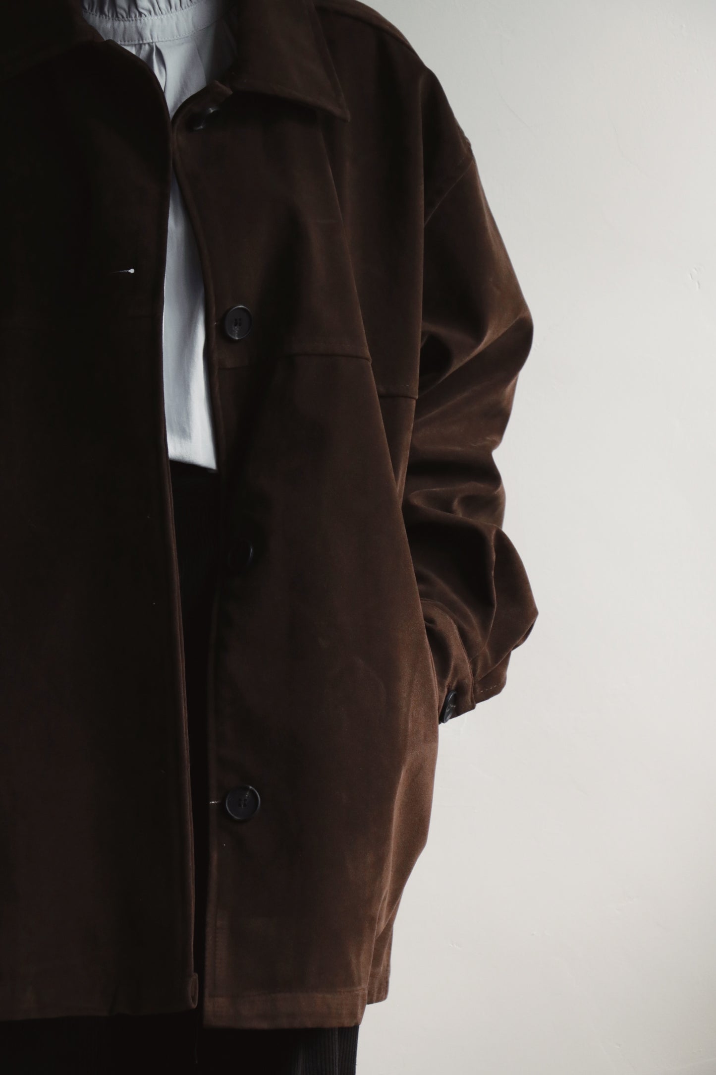 Suede Jacket (Brown)