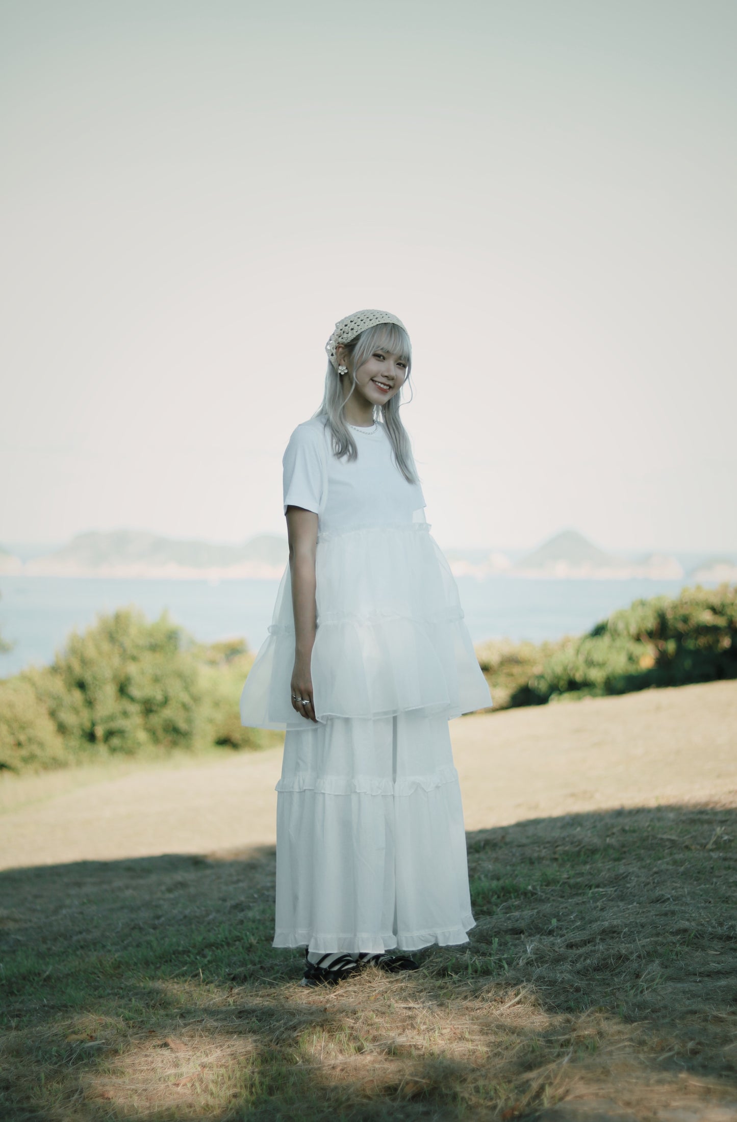 Ruffle Skirt (White)