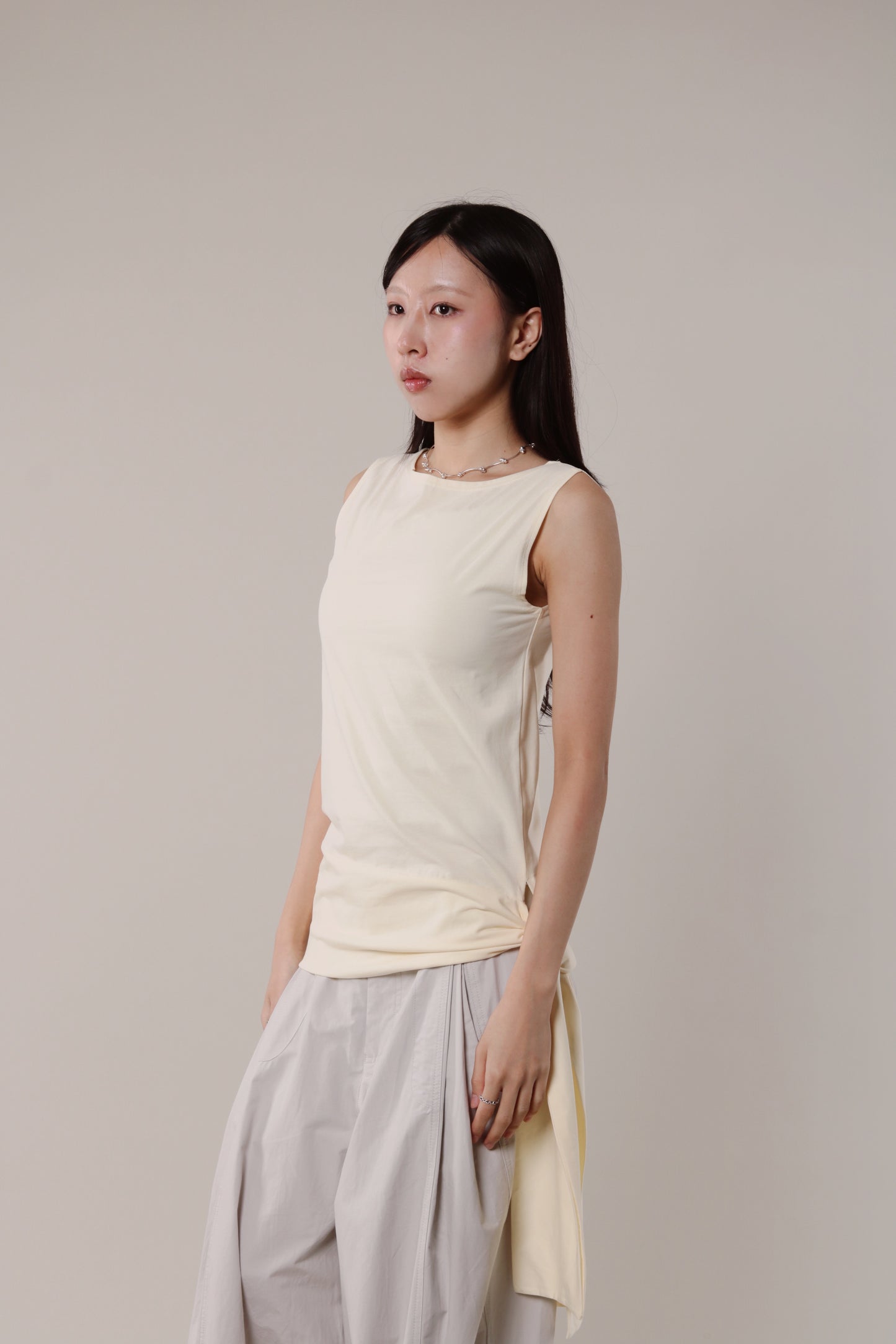 Amos Sleeveless Top (Yellow)