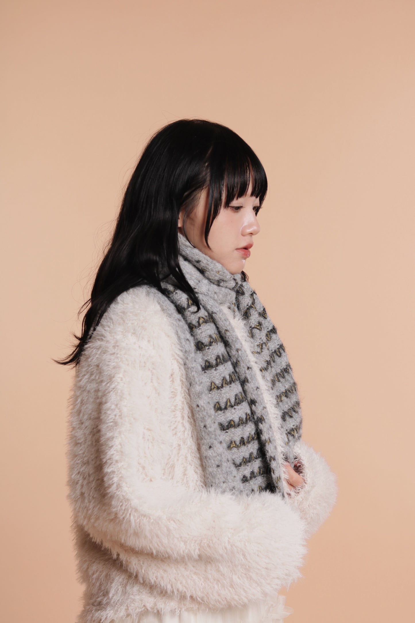 Fluffy Cardigan (Ivory)