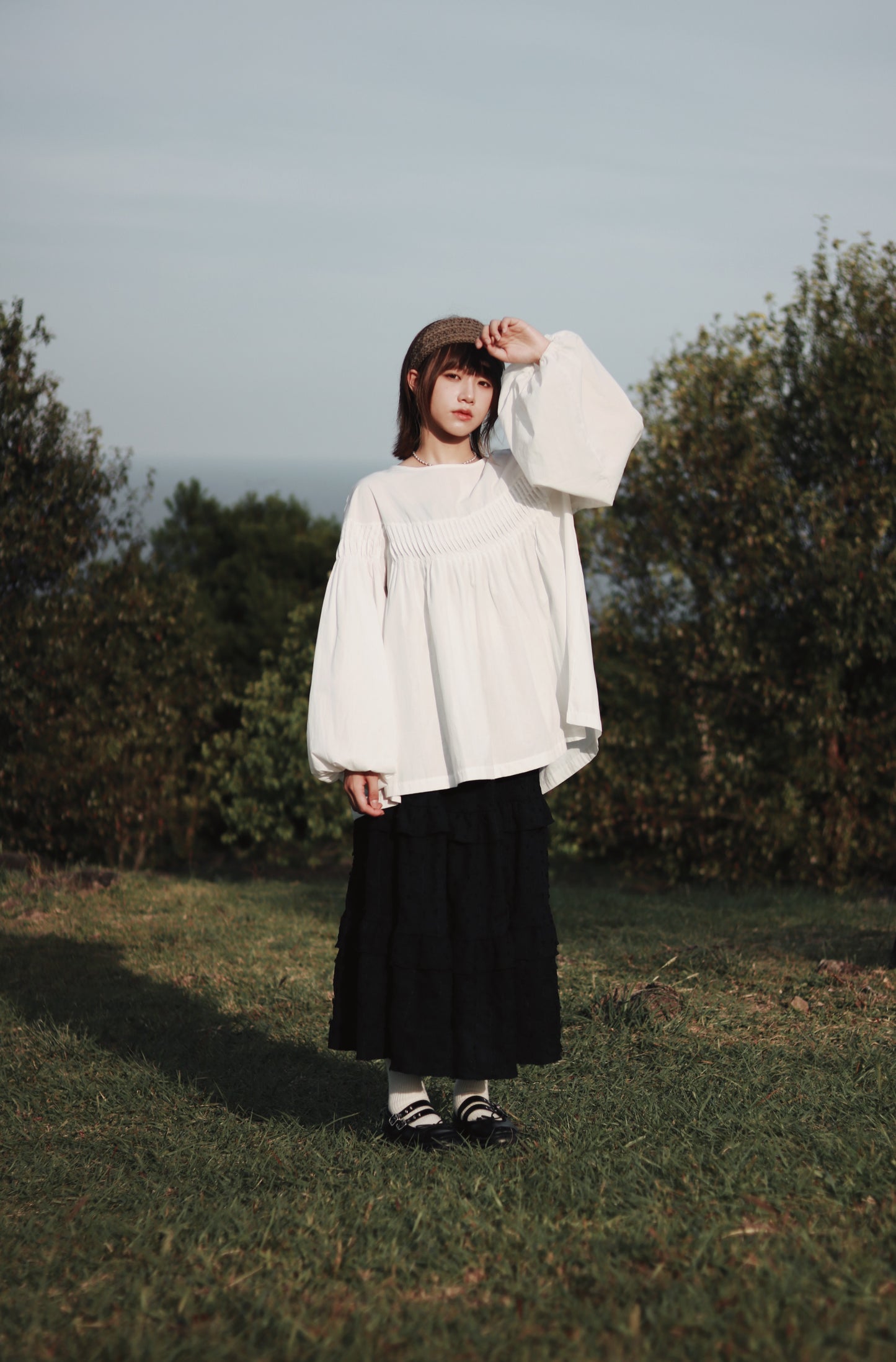 Ribbon Headband (Black/Brown/Grey/Ivory/Pink)