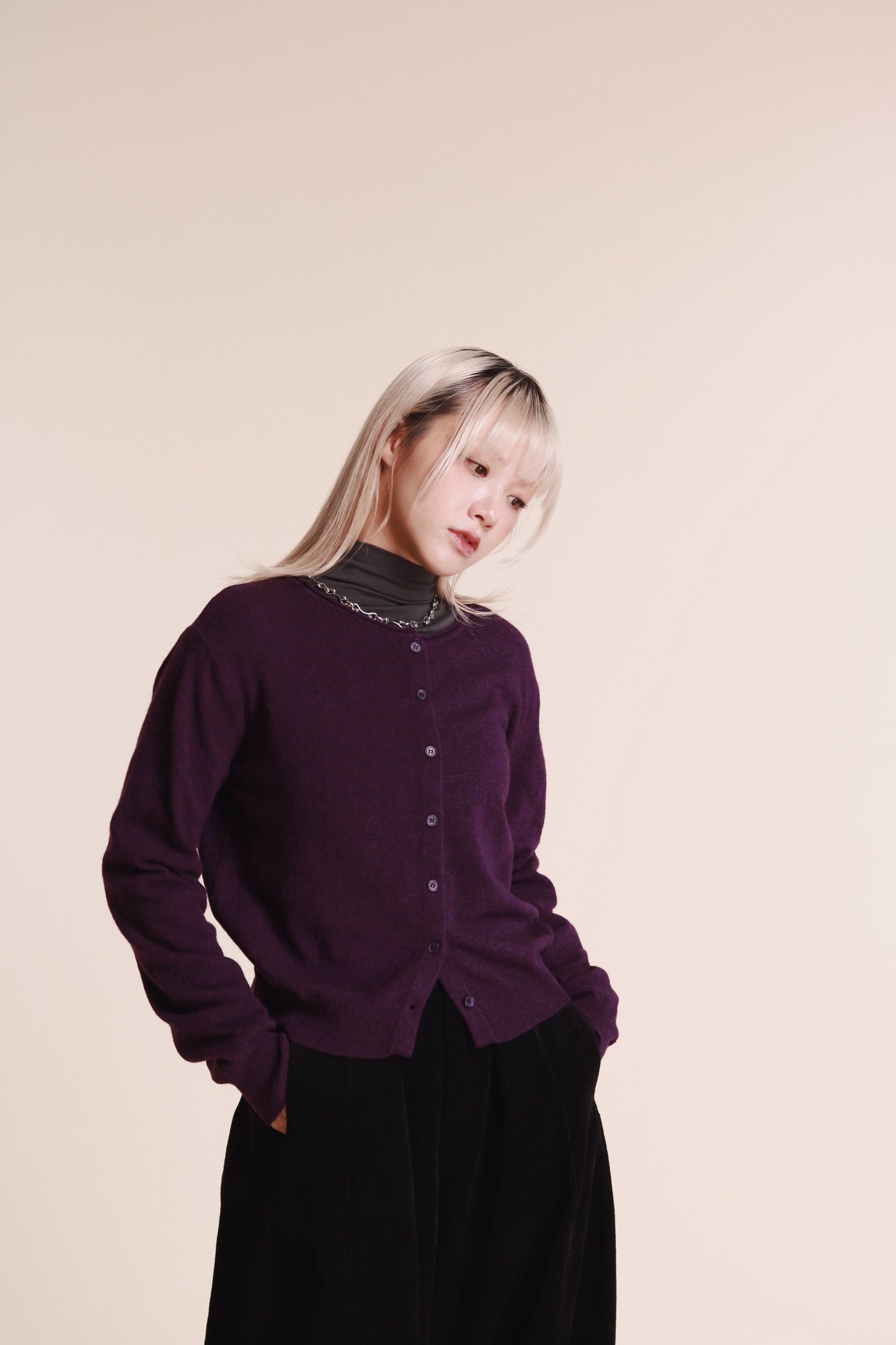 90s Cardigan (Purple)