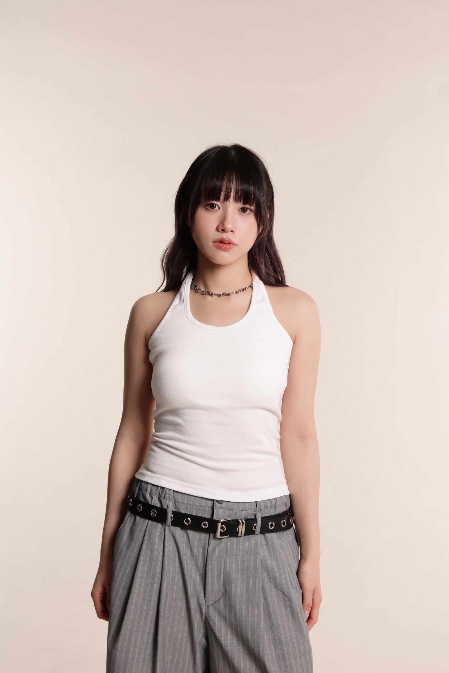 Halter Bra Top (White)