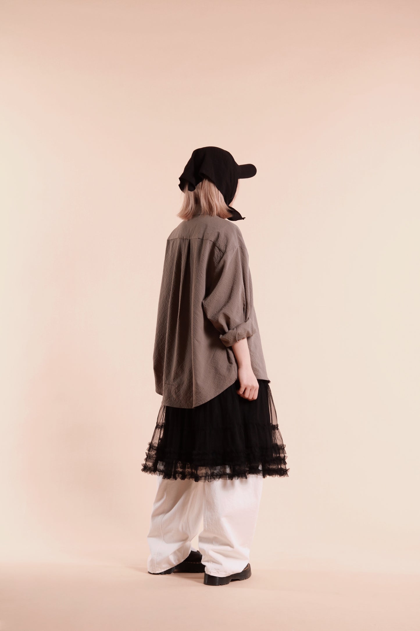 Doll Lace Ruffle Skirt (Black)