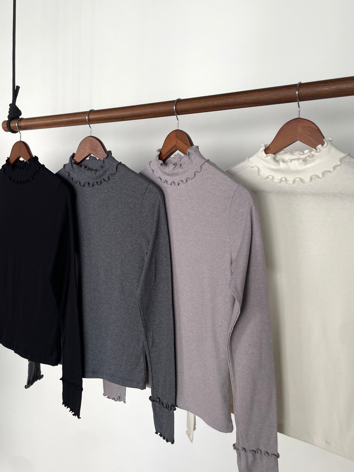 Double Ruffle Top (Grey)