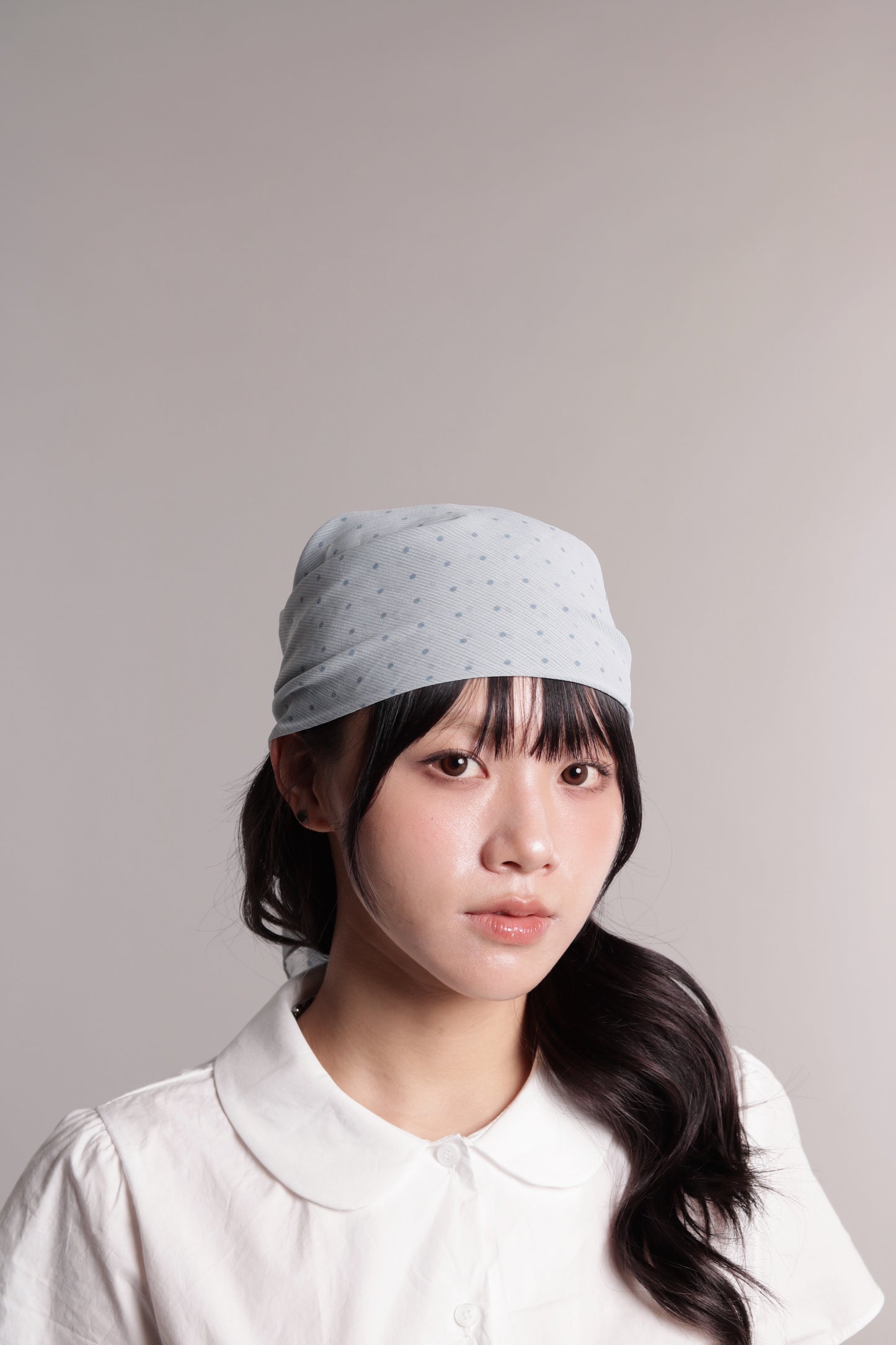 Polka Dot Scarf (Sky)