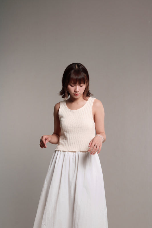 Ribbed Tank Top (Ivory)