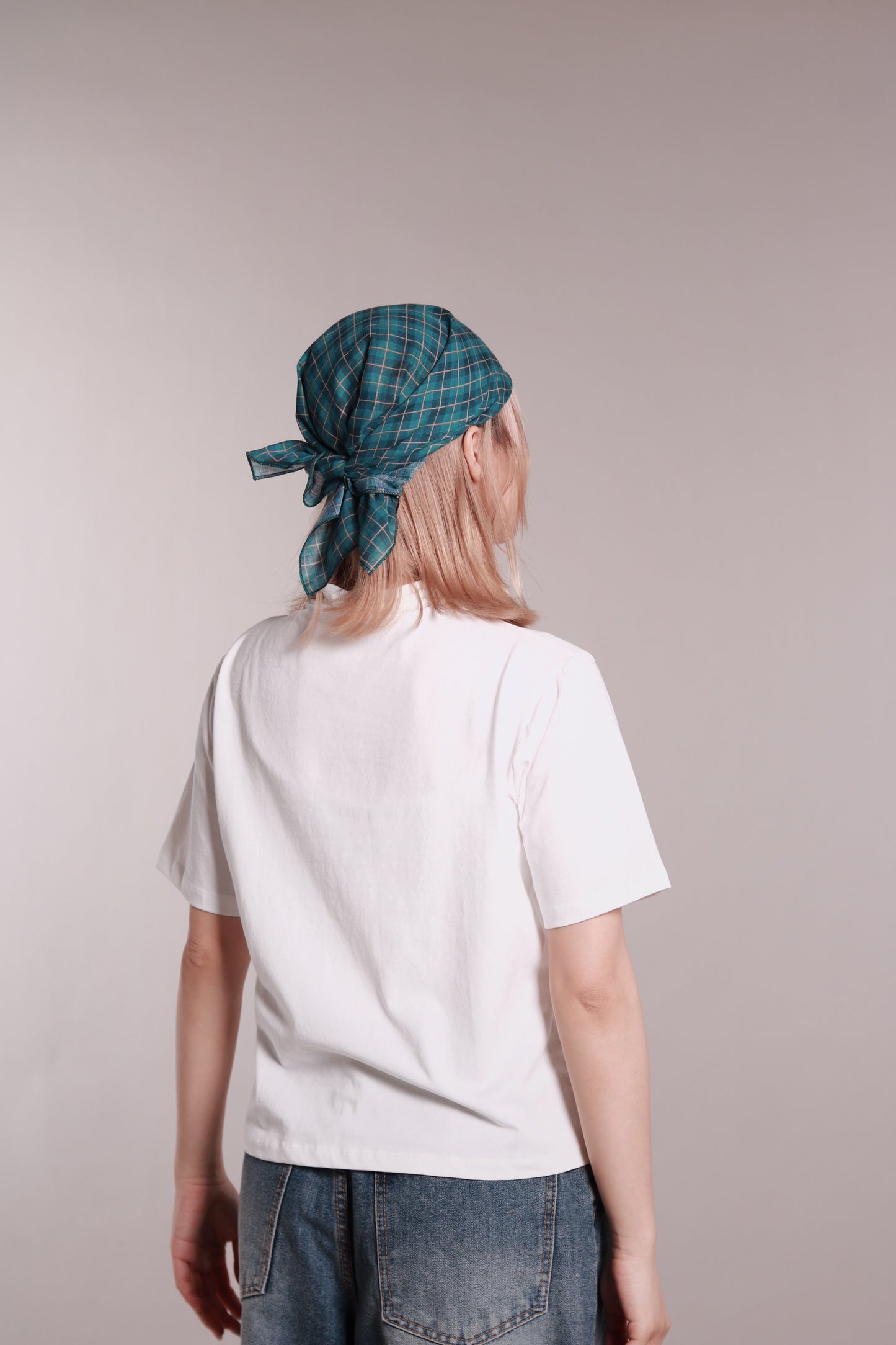 Mock Neck Tee (White)