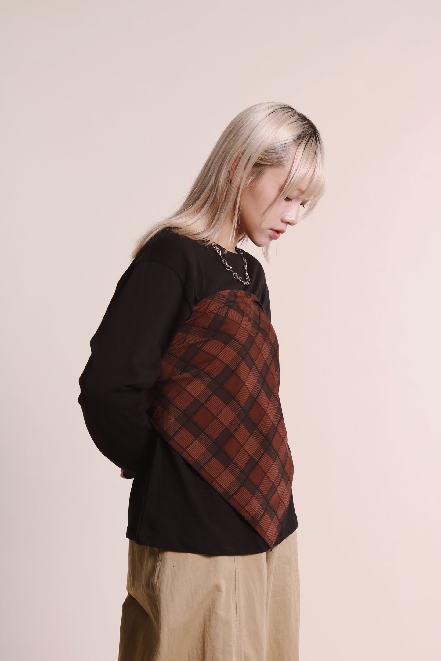 Checkered Scarf (Brown)