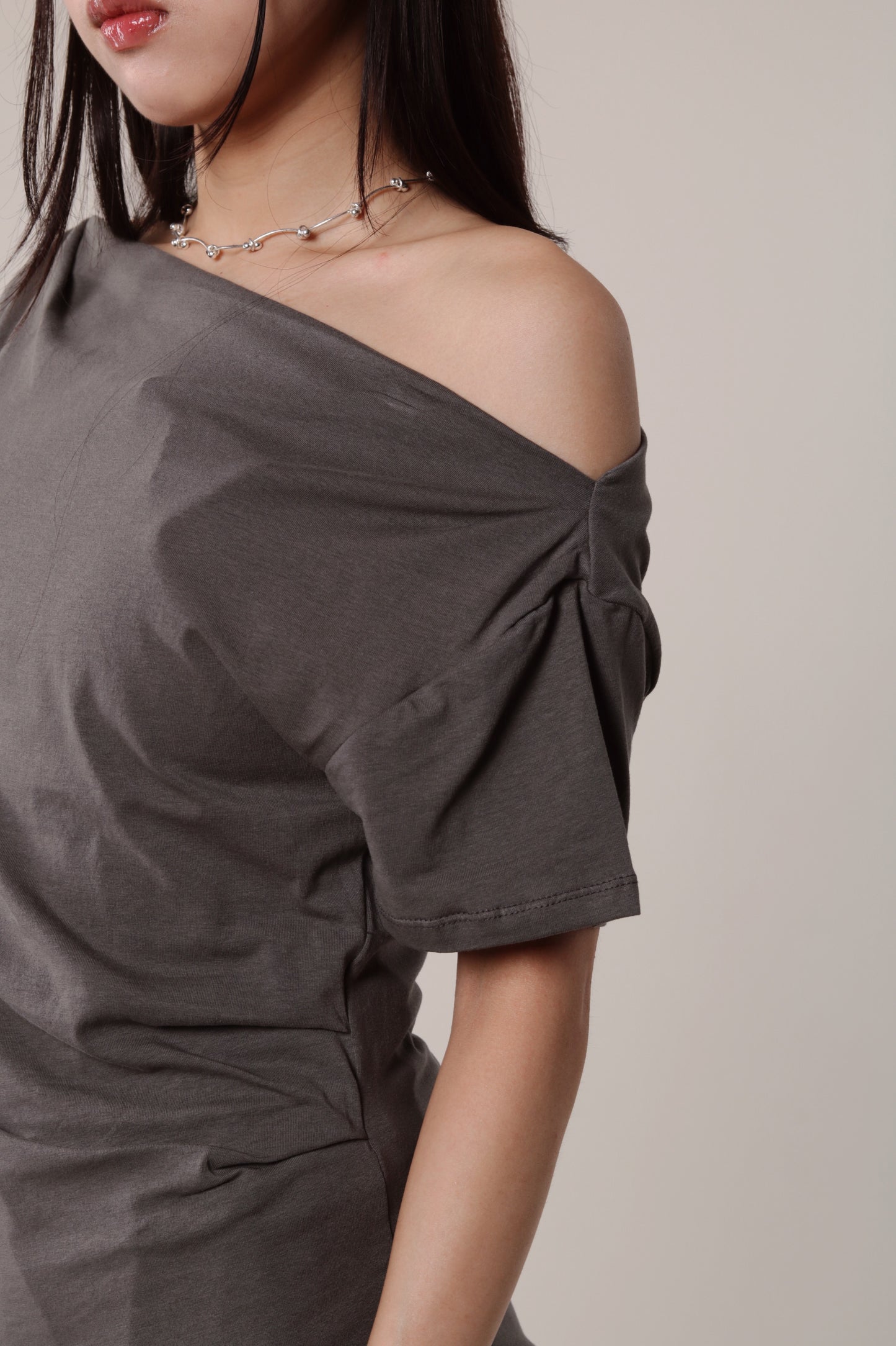 Ruffle Top (Charcoal)