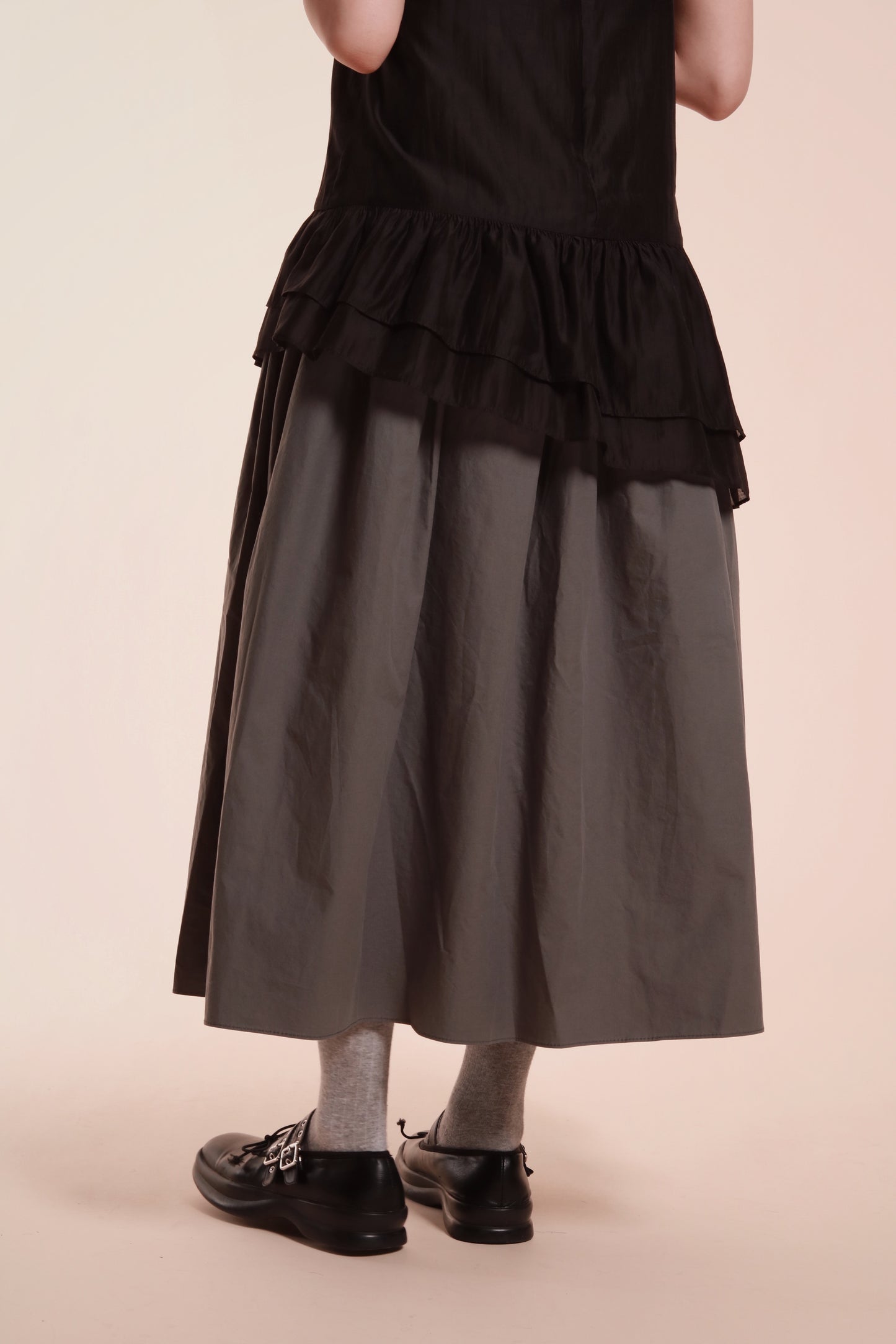 Doll Pocket Dress (Charcoal)