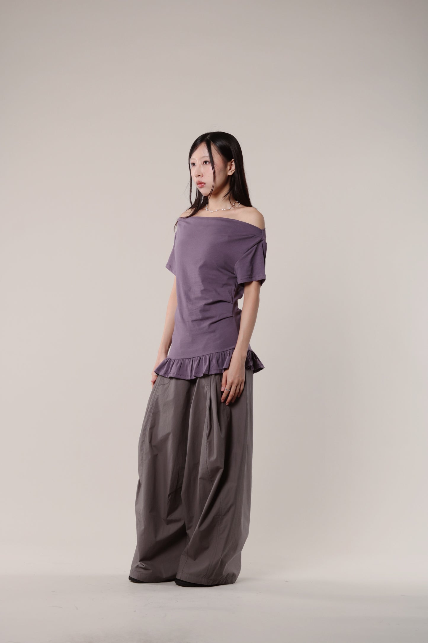 Ruffle Top (Purple)