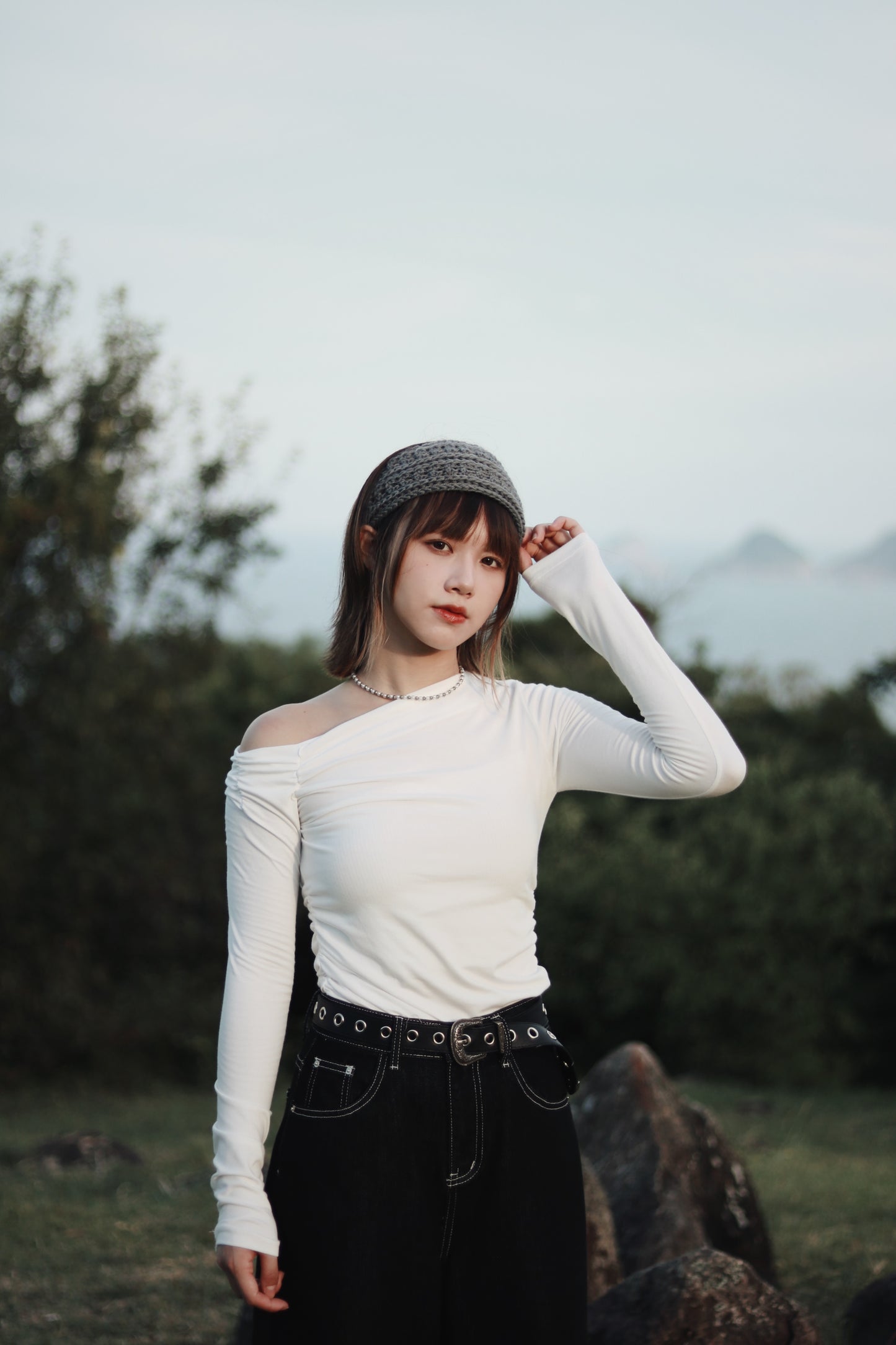 Ribbon Headband (Black/Brown/Grey/Ivory/Pink)