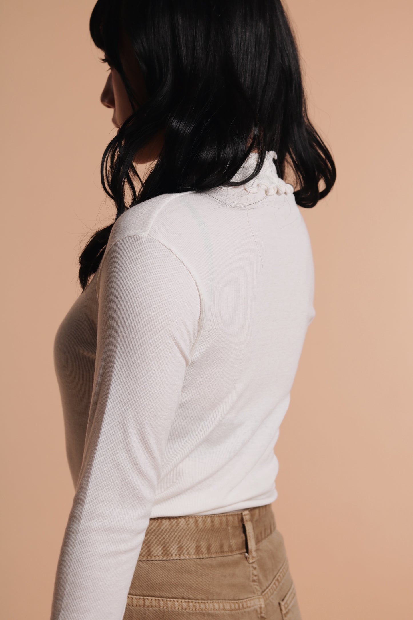 Double Ruffle Top (Ivory)