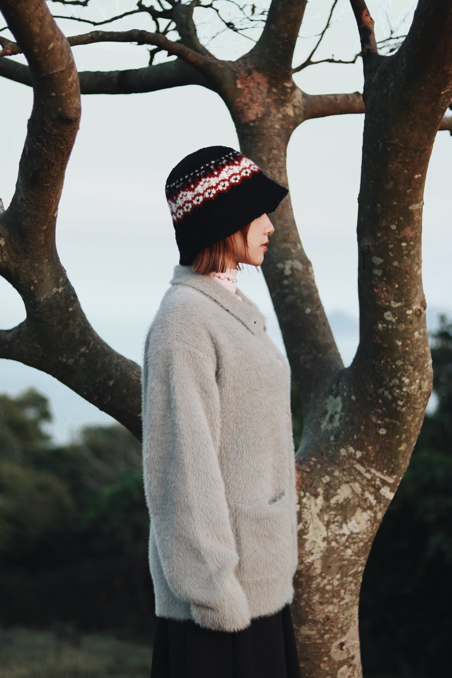 Snow Bucket Hat (Black)