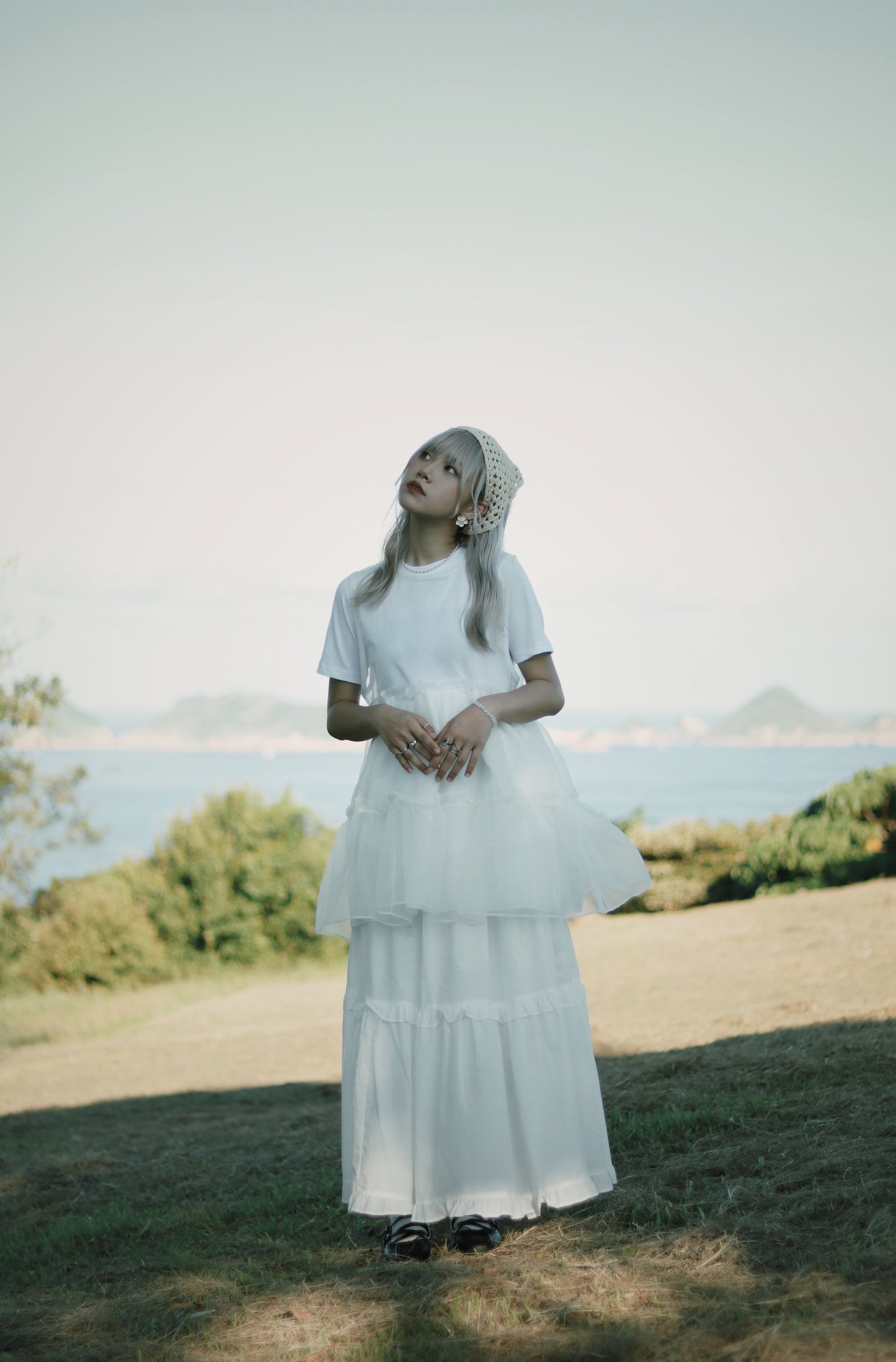 Ruffle Skirt (White)